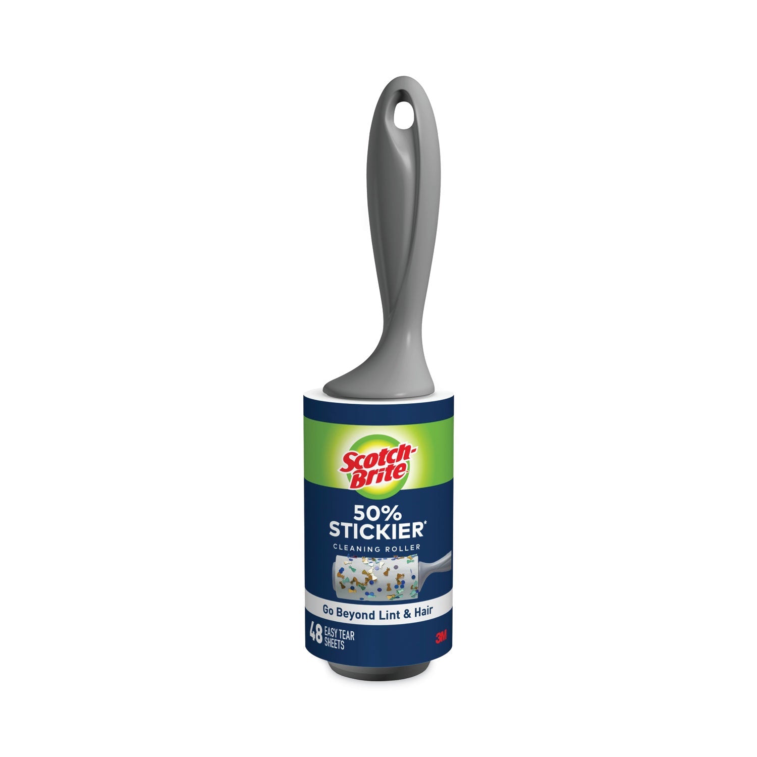 Scotch-Brite Lint Roller, Extra Sticky, Heavy-Duty Handlle, 48 Sheets/Roll