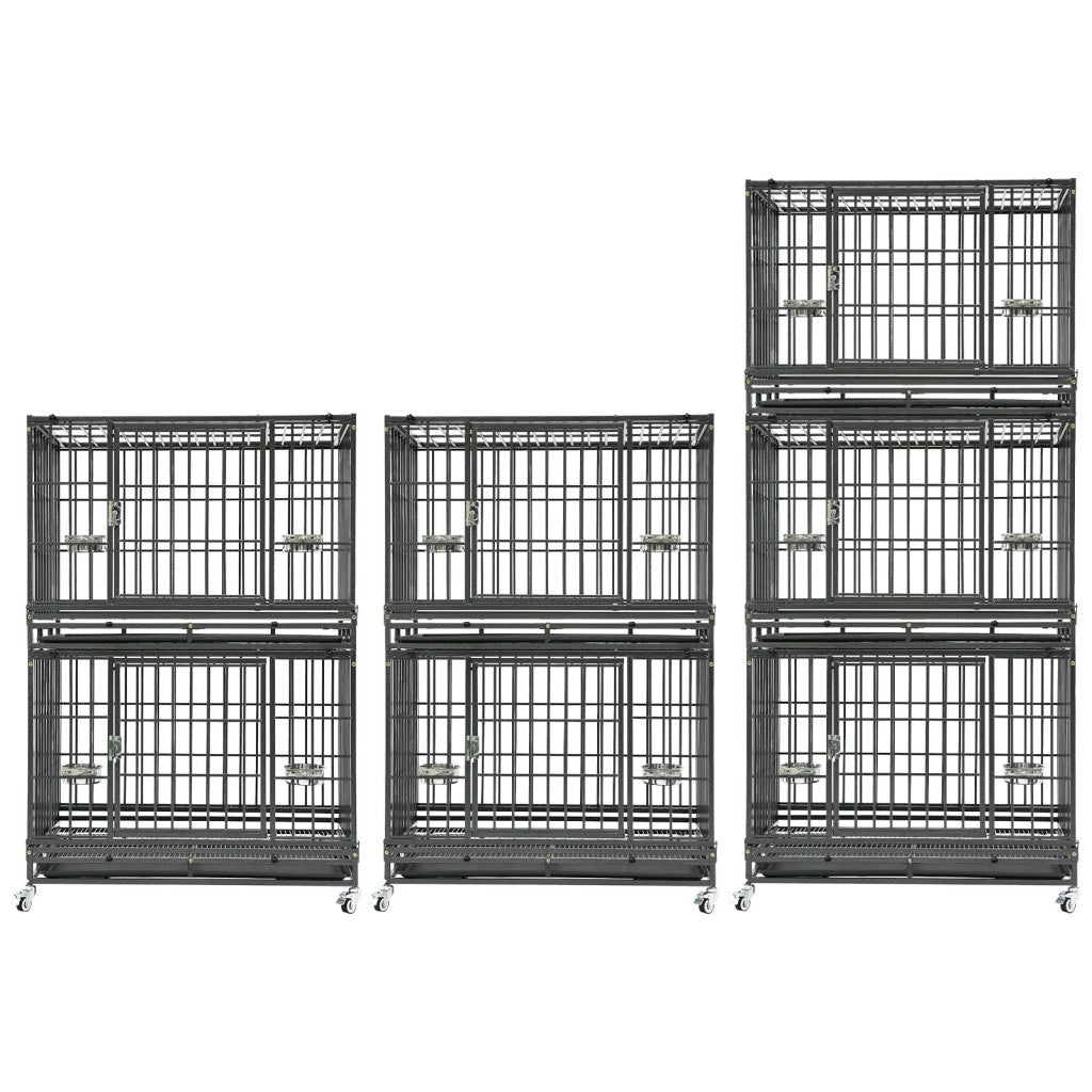 37" Stackable Heavy Duty Dog Crate 371D07