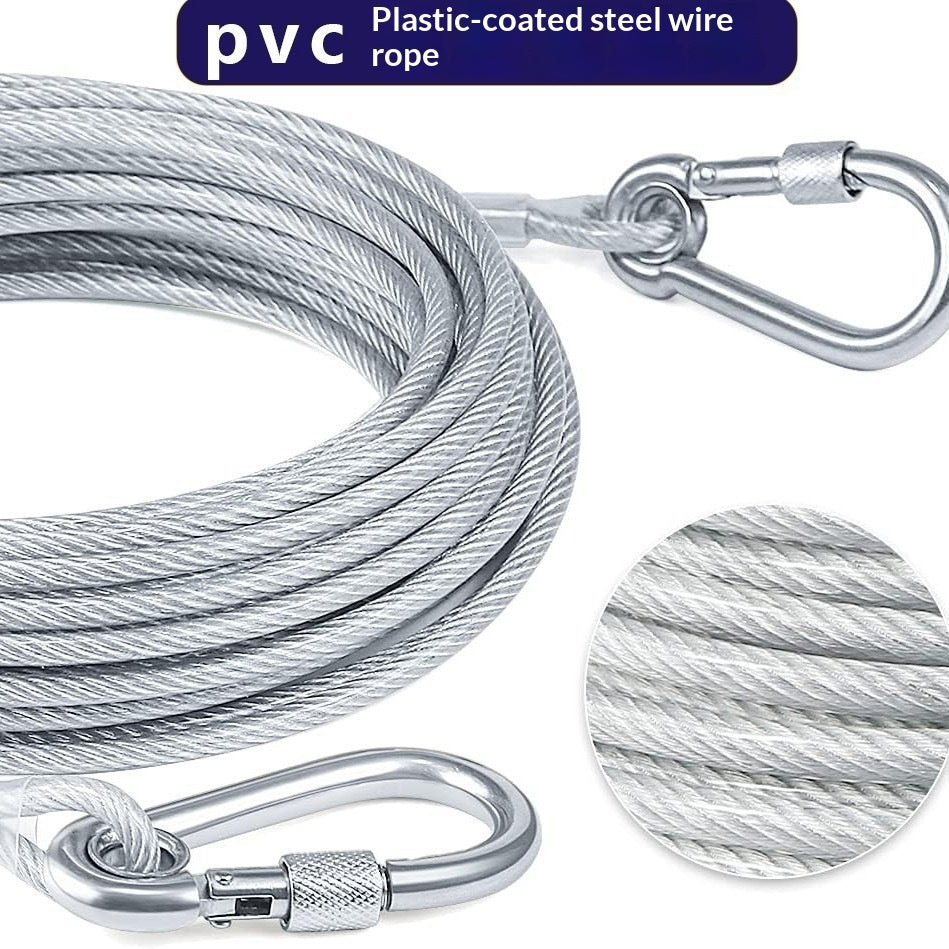 Extended Dog Leash Stainless Steel Dog Chain