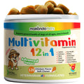 Dog Multivitamin 12-in-1 120 Soft Chews Glucosamine Probiotics & Cranberry