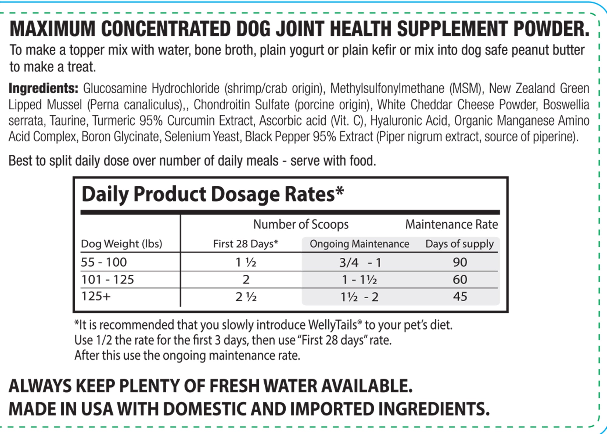 7 Way Hip & Joint MAXIMUM  Dog Joint Supplement  Made in USA