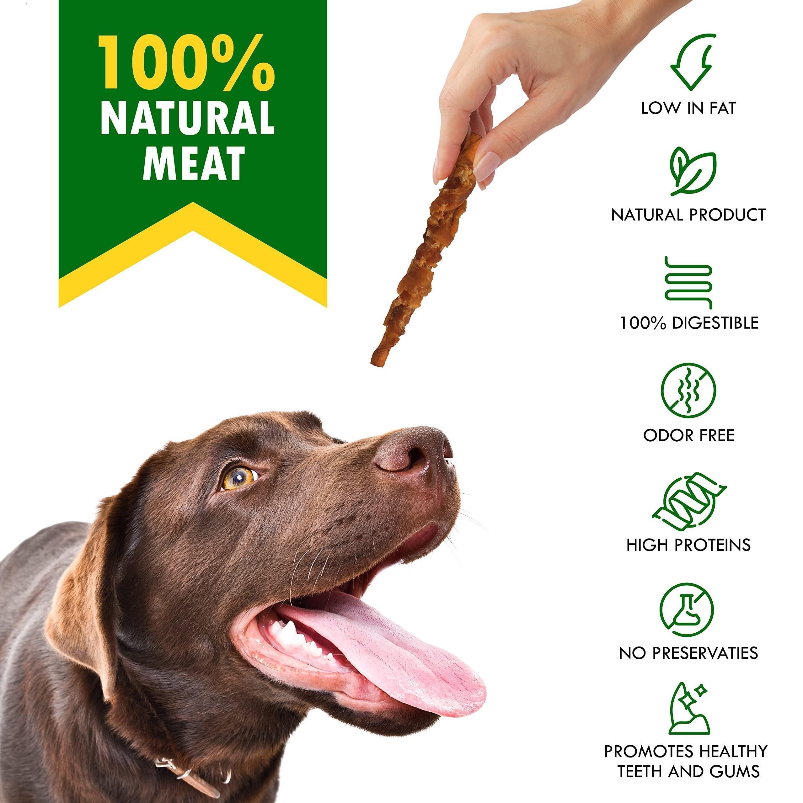 Smoked Rawhide Sticks for Dogs Chicken-Wrapped Grain-Free Chews