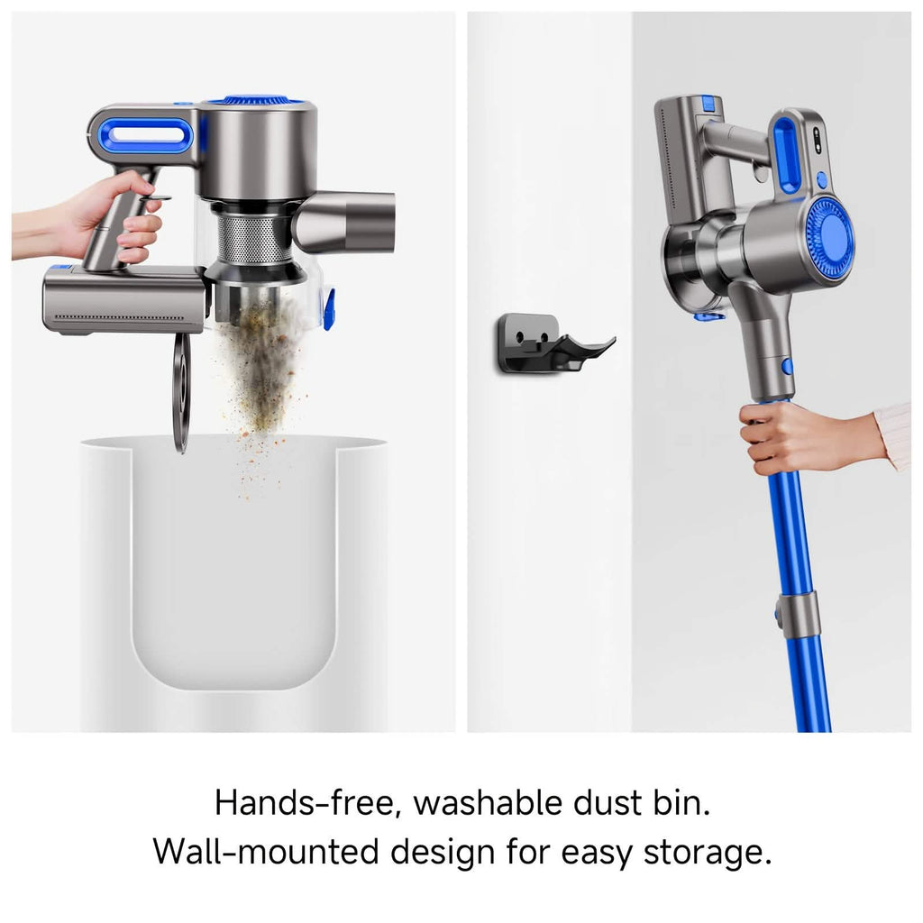 Cordless Vacuum Cleaner with LED Light & Removable Battery