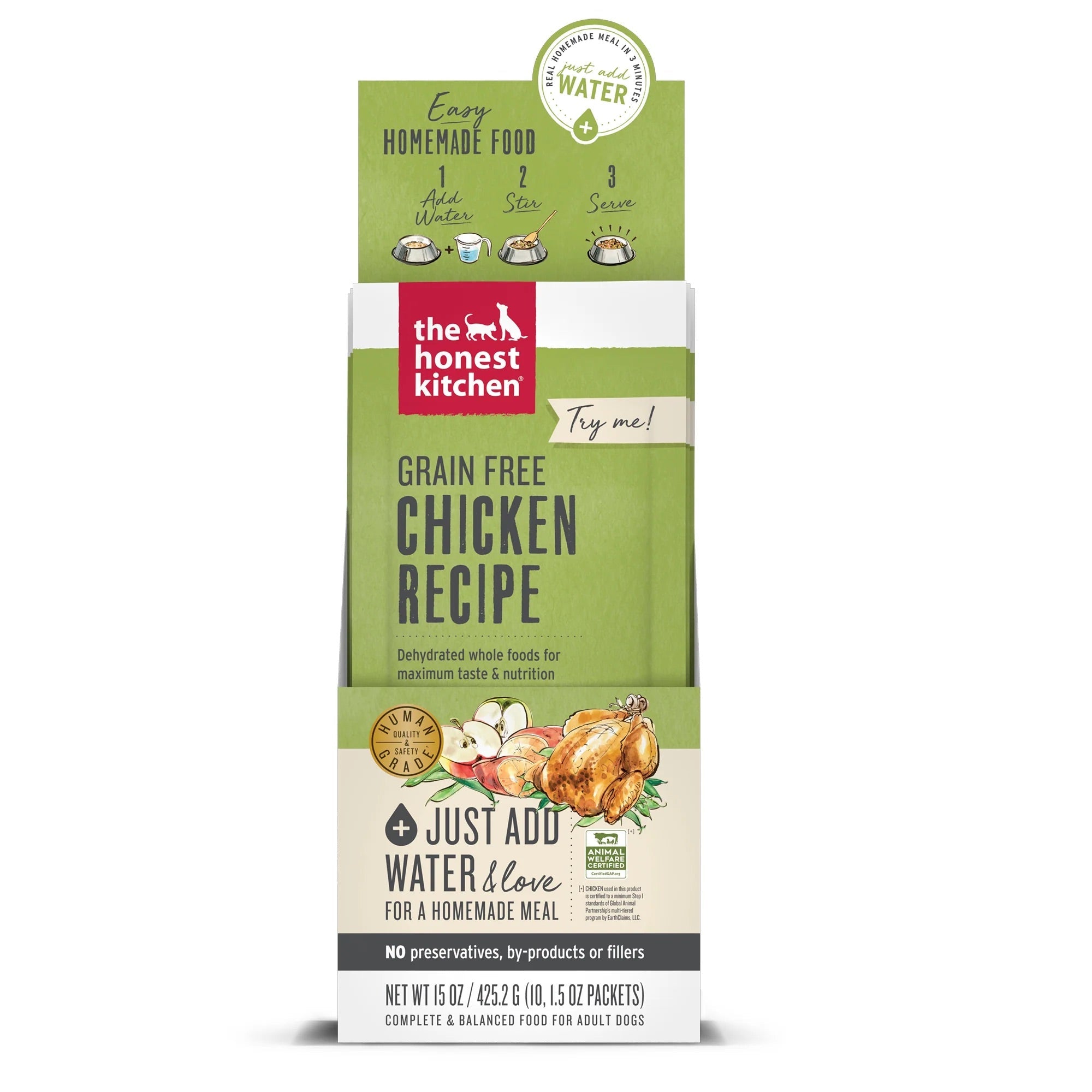 Honest Kitchen Dehydrated Chicken Grain Free Chicken Dog Food (1.5oz)