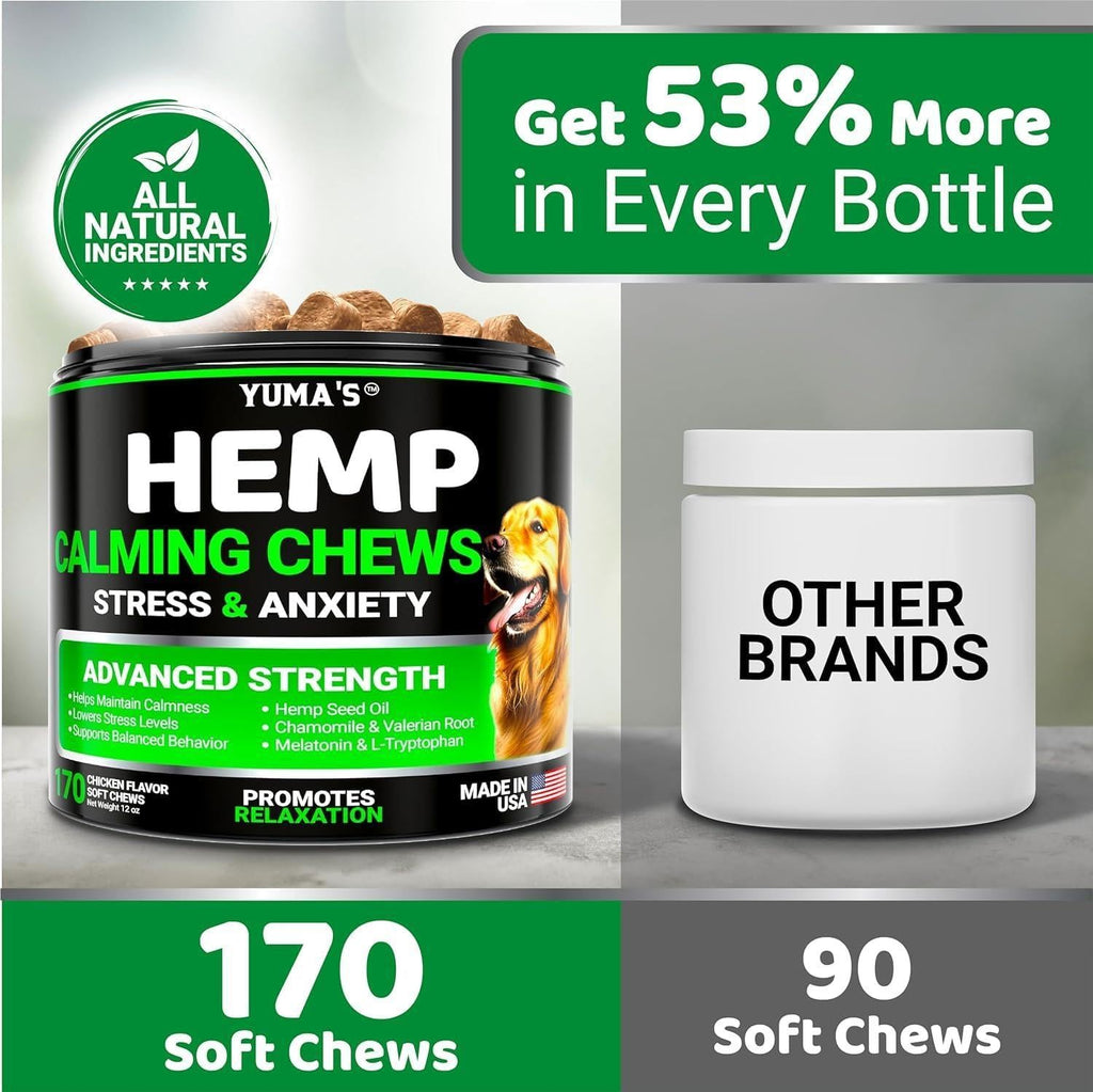 Hemp Calming Chews for Dogs 2-Pack