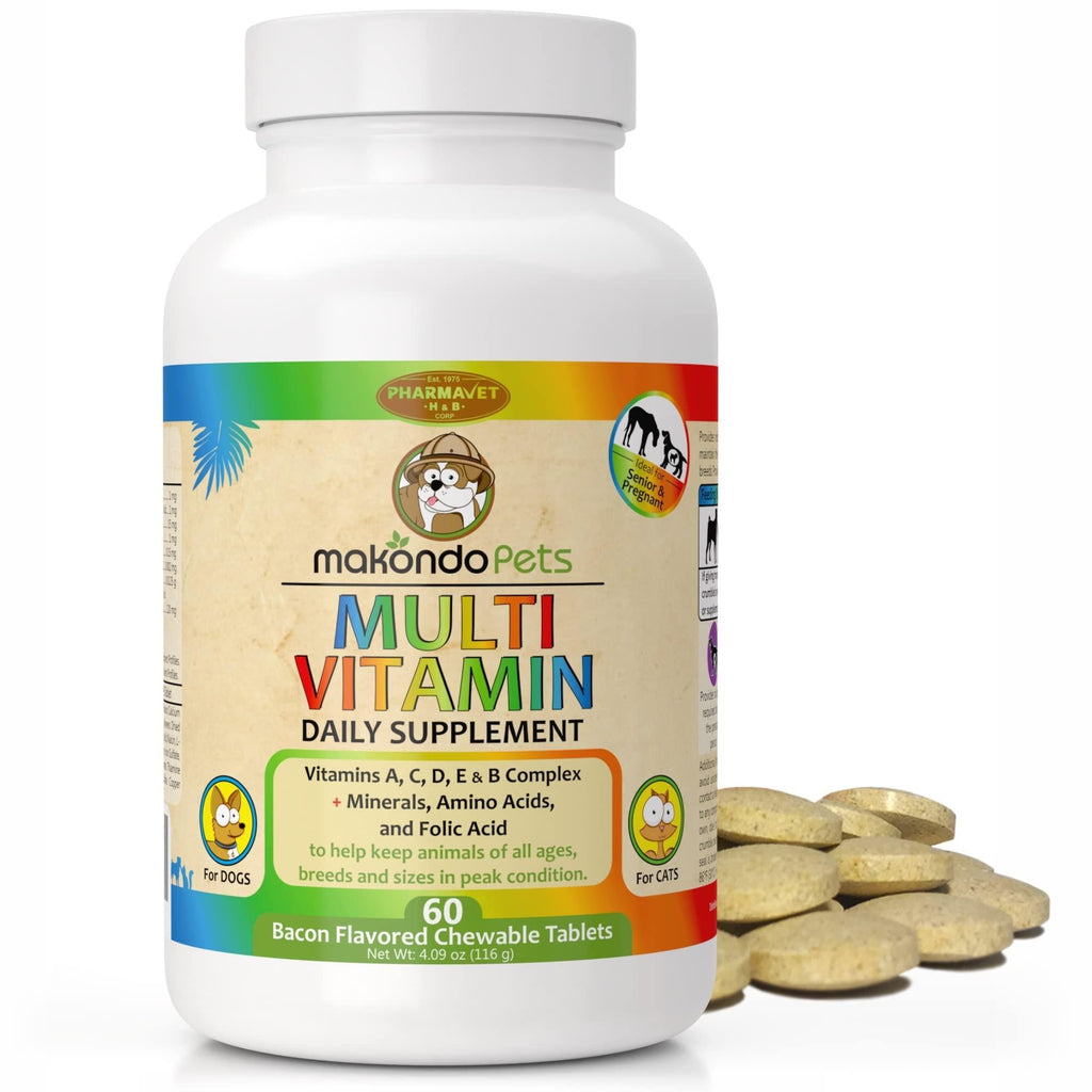 Prenatal Vitamins for Dogs & Cats 60 Pills Folic Acid & Minerals