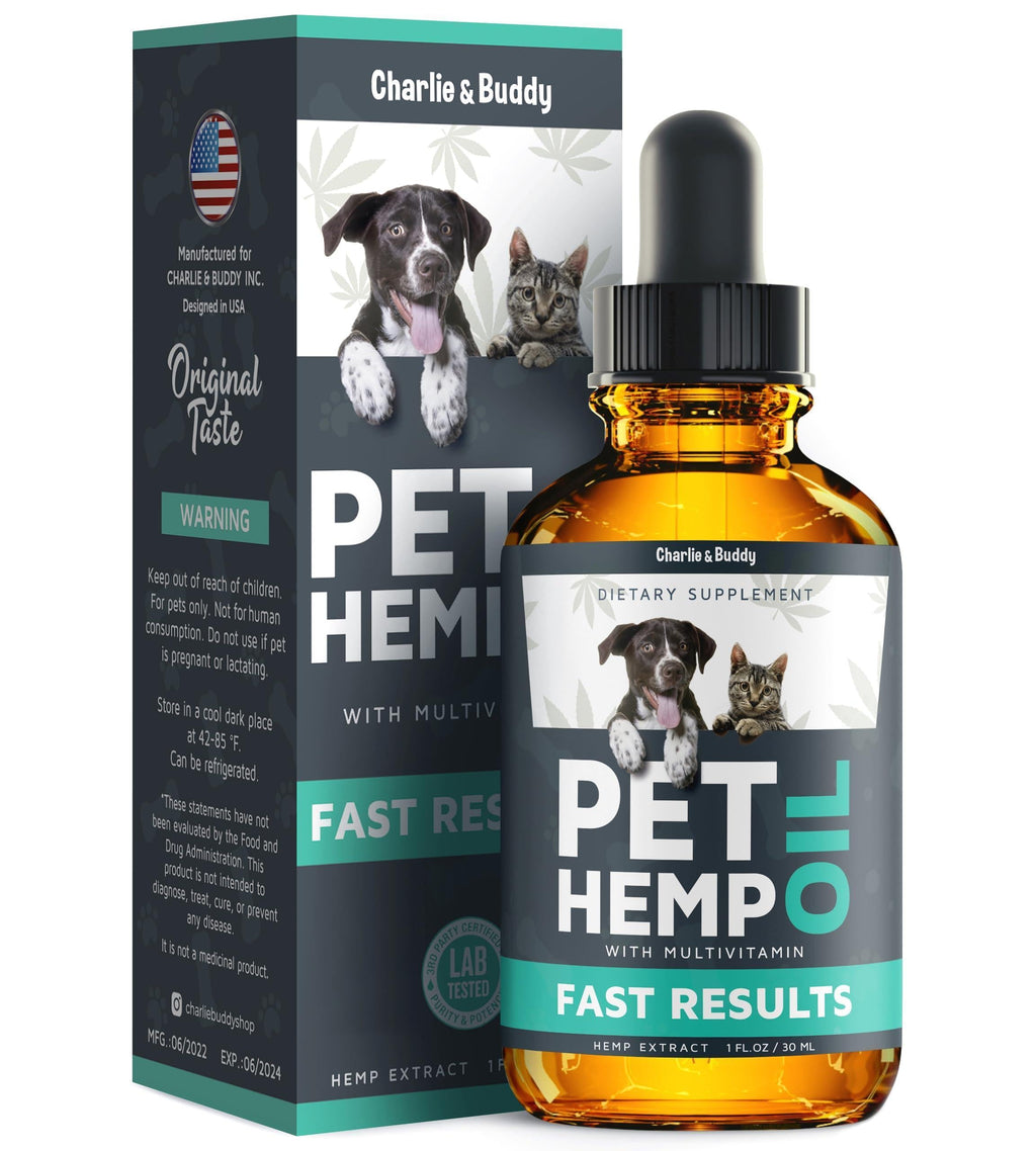 Hemp Oil for Dogs & Cats Anxiety Pain Stress & Sleep Support