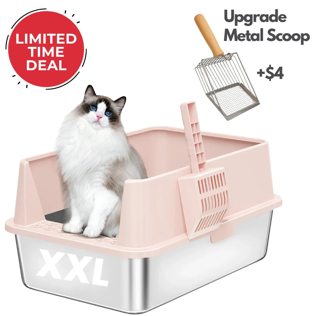 XXL 304 Stainless Steel Cat Litter Box