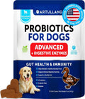 Probiotics for Dogs 70 Chews Duck Flavor Gut Health & Prebiotics