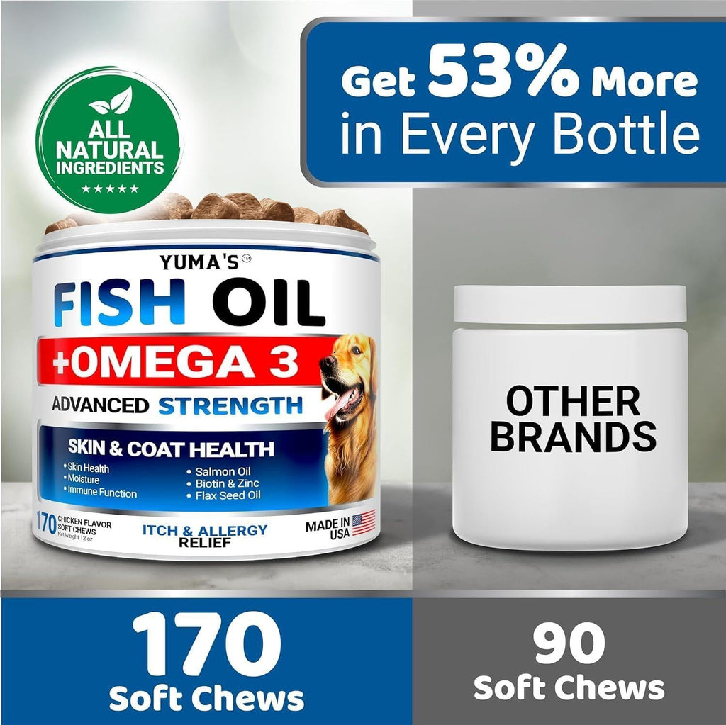 Omega-3 Fish Oil for Dogs 2-Pack Skin & Coat Itchy Skin Relief