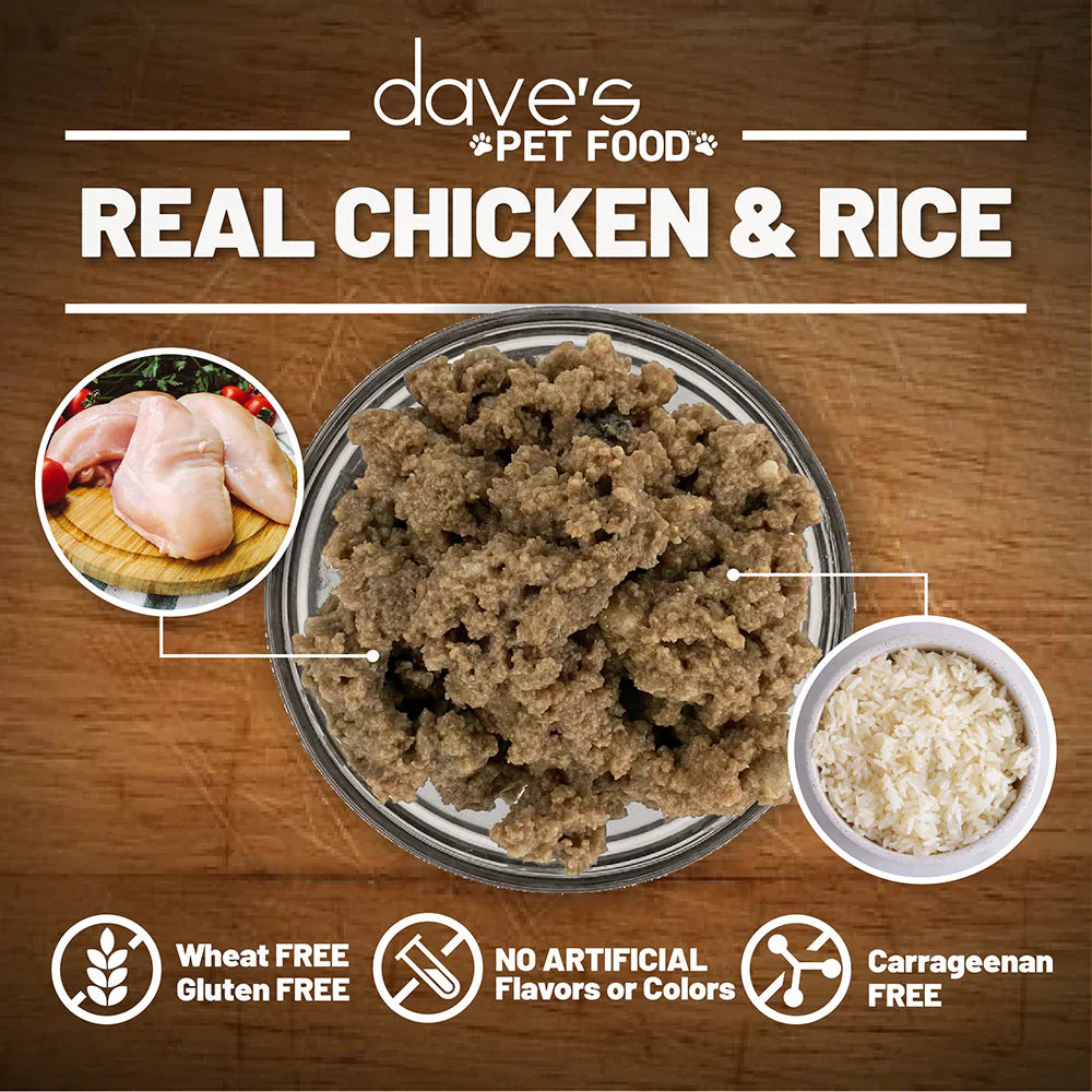 Dave's Restricted Diet Bland for Dogs – Chicken and Rice (13.2oz)