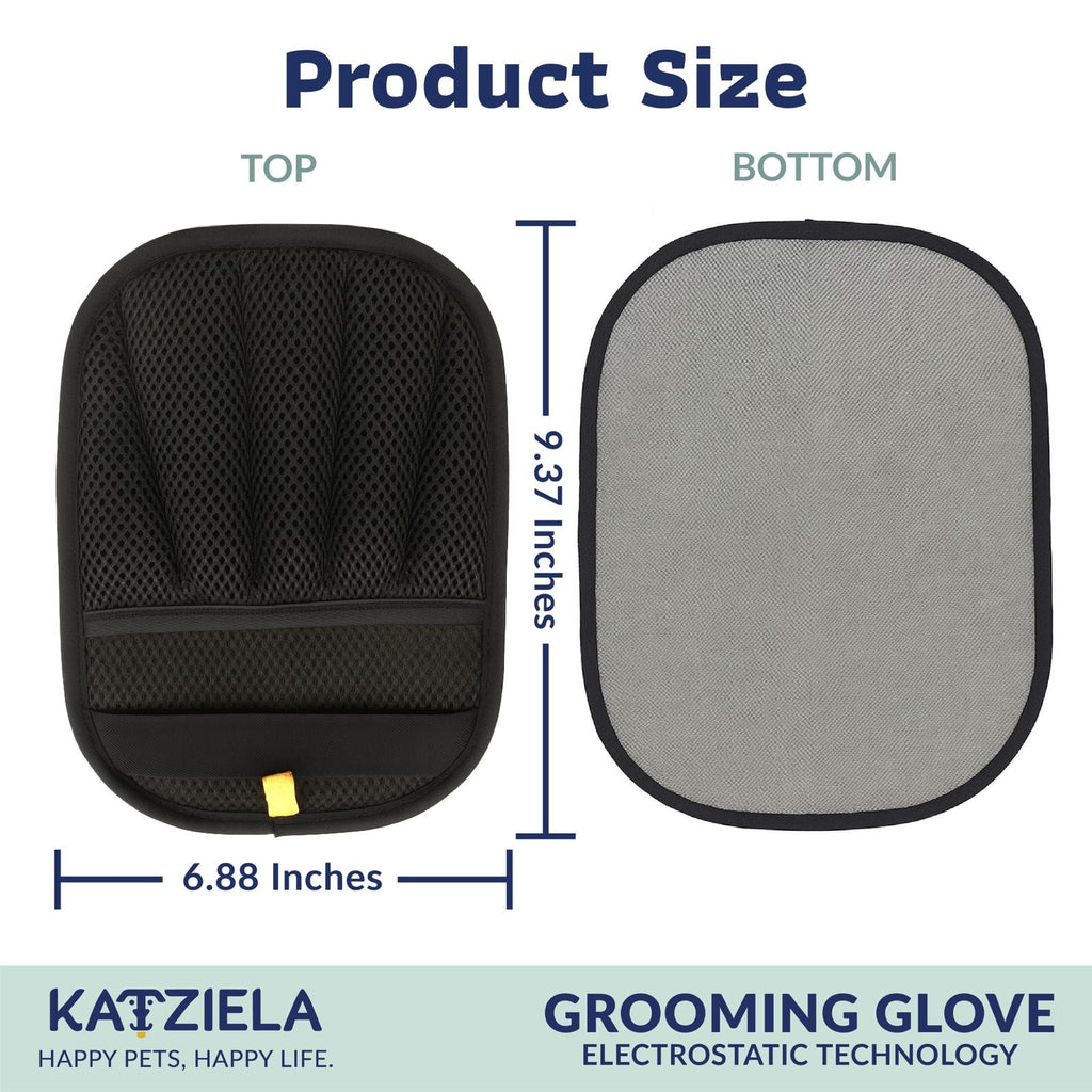 FurTidy Glove by Katziela – Pet Hair Remover Glove for Dogs & Cats, Reusable Electrostatic Grooming Mitt for Furniture, Clothing, Carpet & Car Seats – Washable & Eco-Friendly Deshedding Tool
