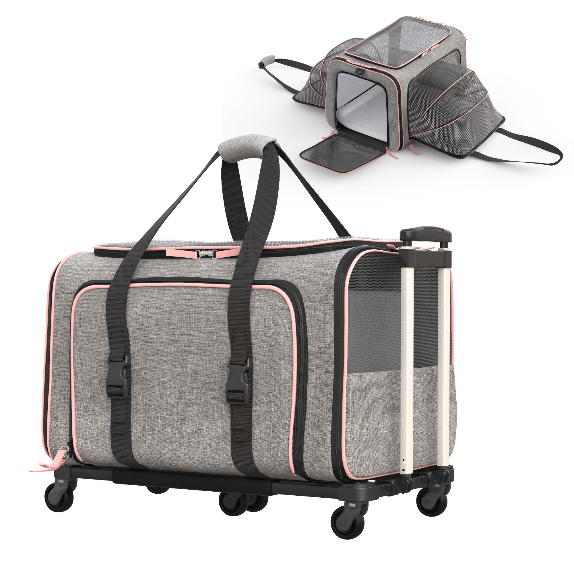 Rolling Rover Airline Compliant Expandable Wheeled Pet Carrier