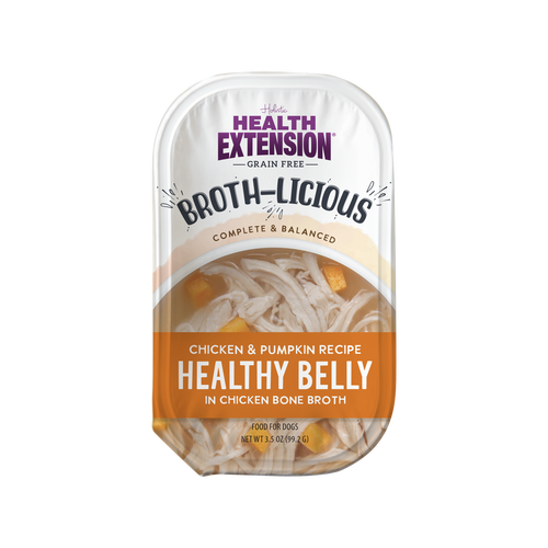 Broth-Licious Chicken & Pumpkin in Bone Broth - Healthy Belly Recipe for Adult Dogs