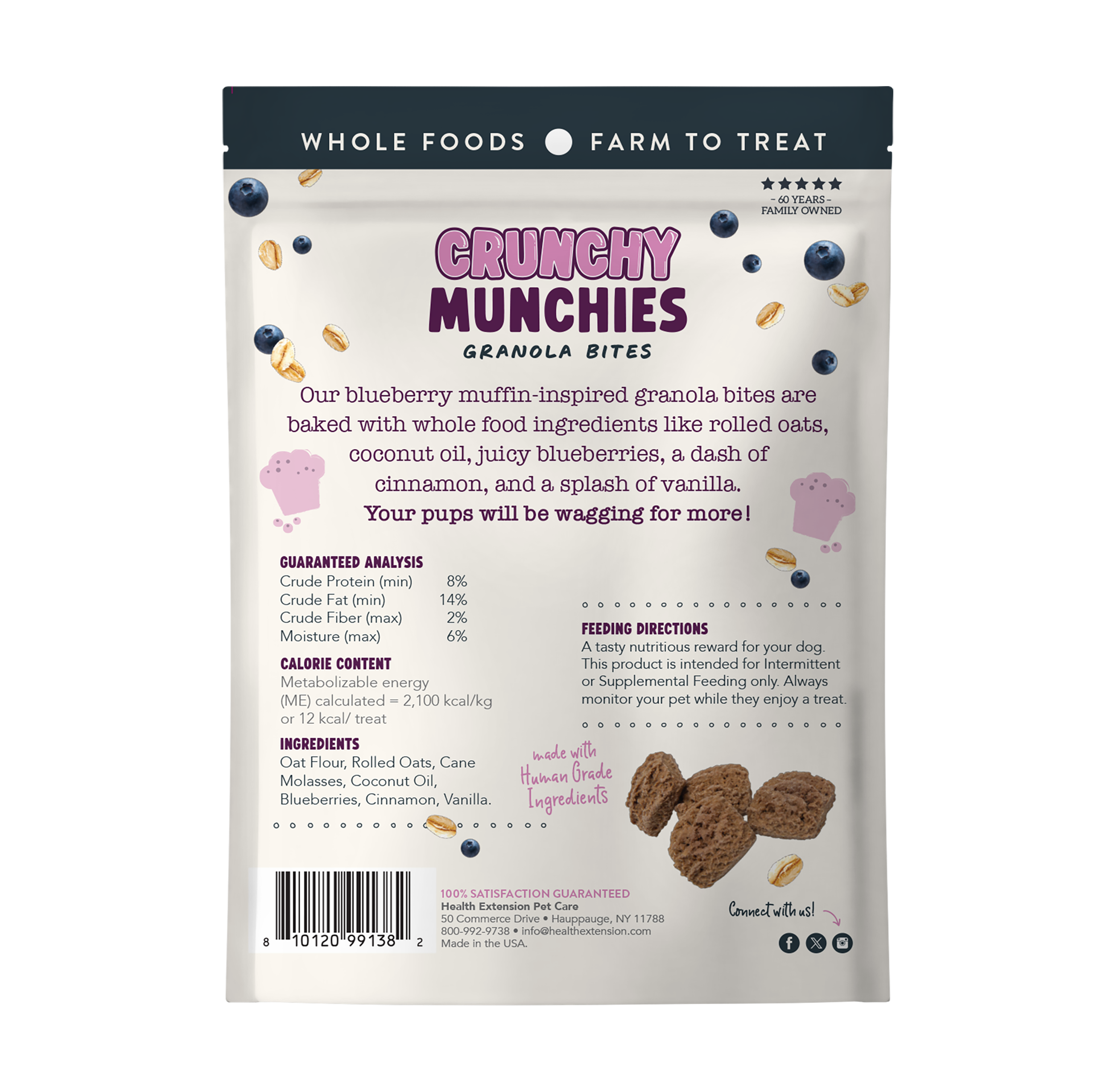 Crunchy Munchies Granola Bites-Blueberry Ruffin