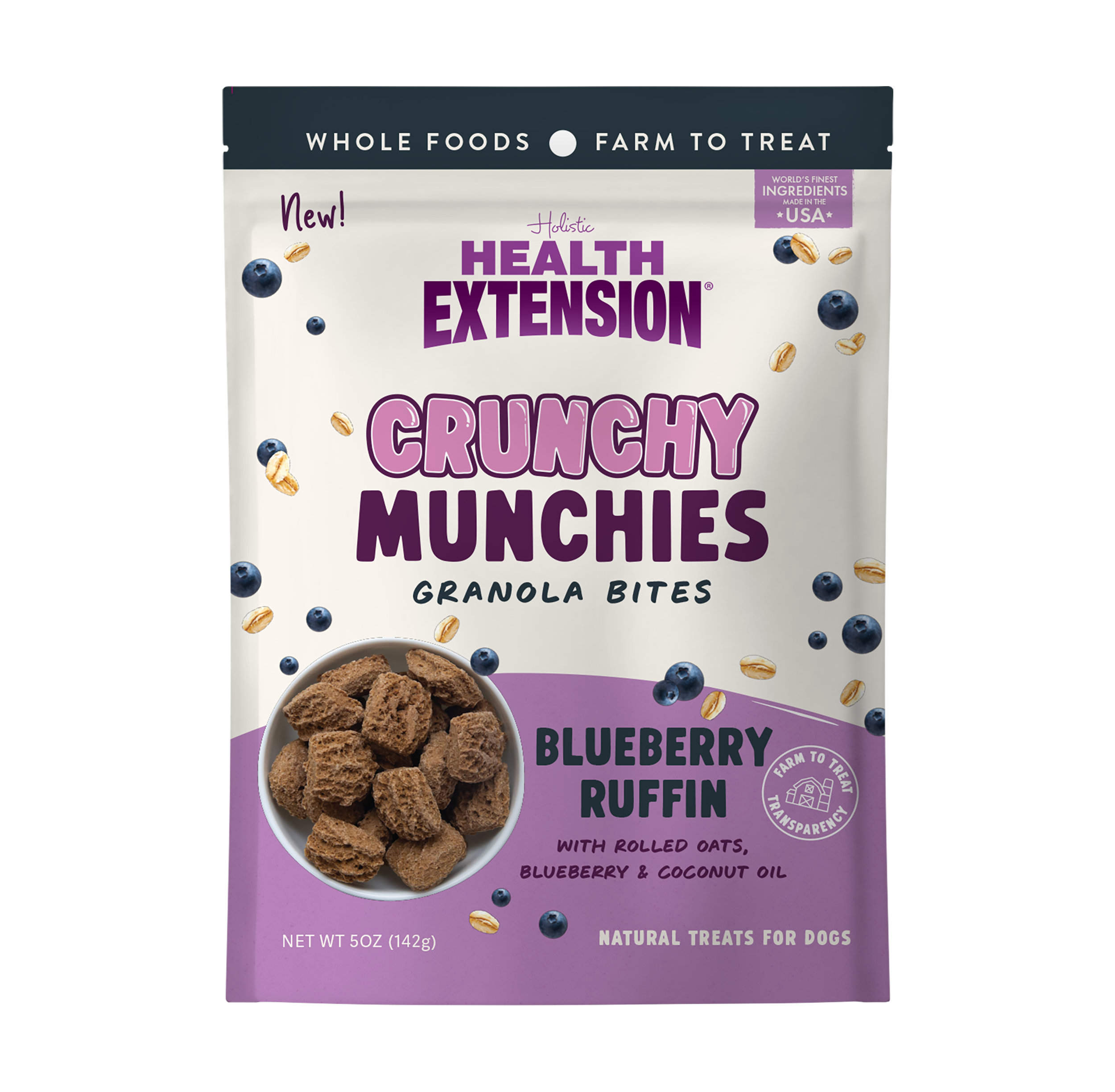 Crunchy Munchies Granola Bites-Blueberry Ruffin