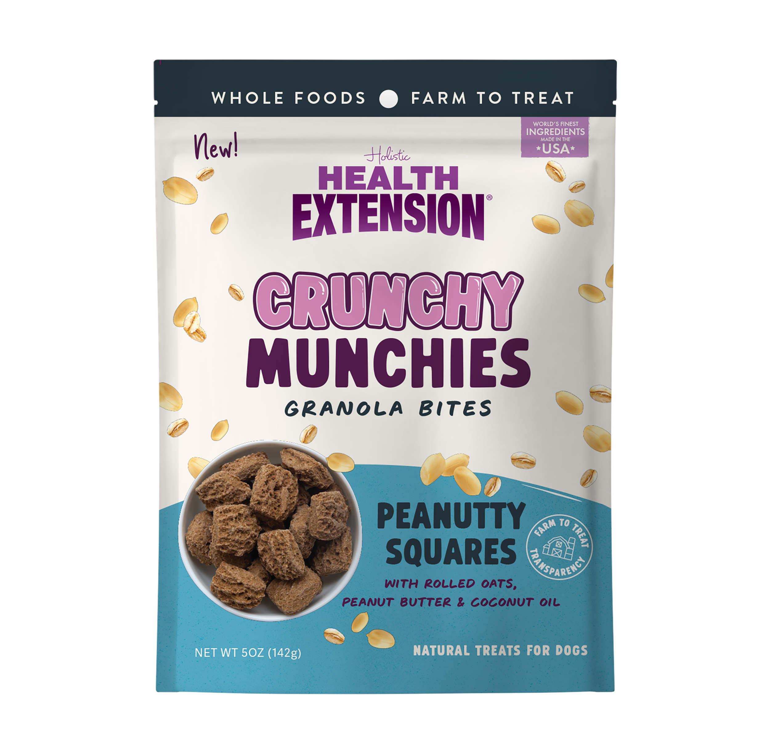 Crunchy Munchies Granola Bites-Peanutty Squares