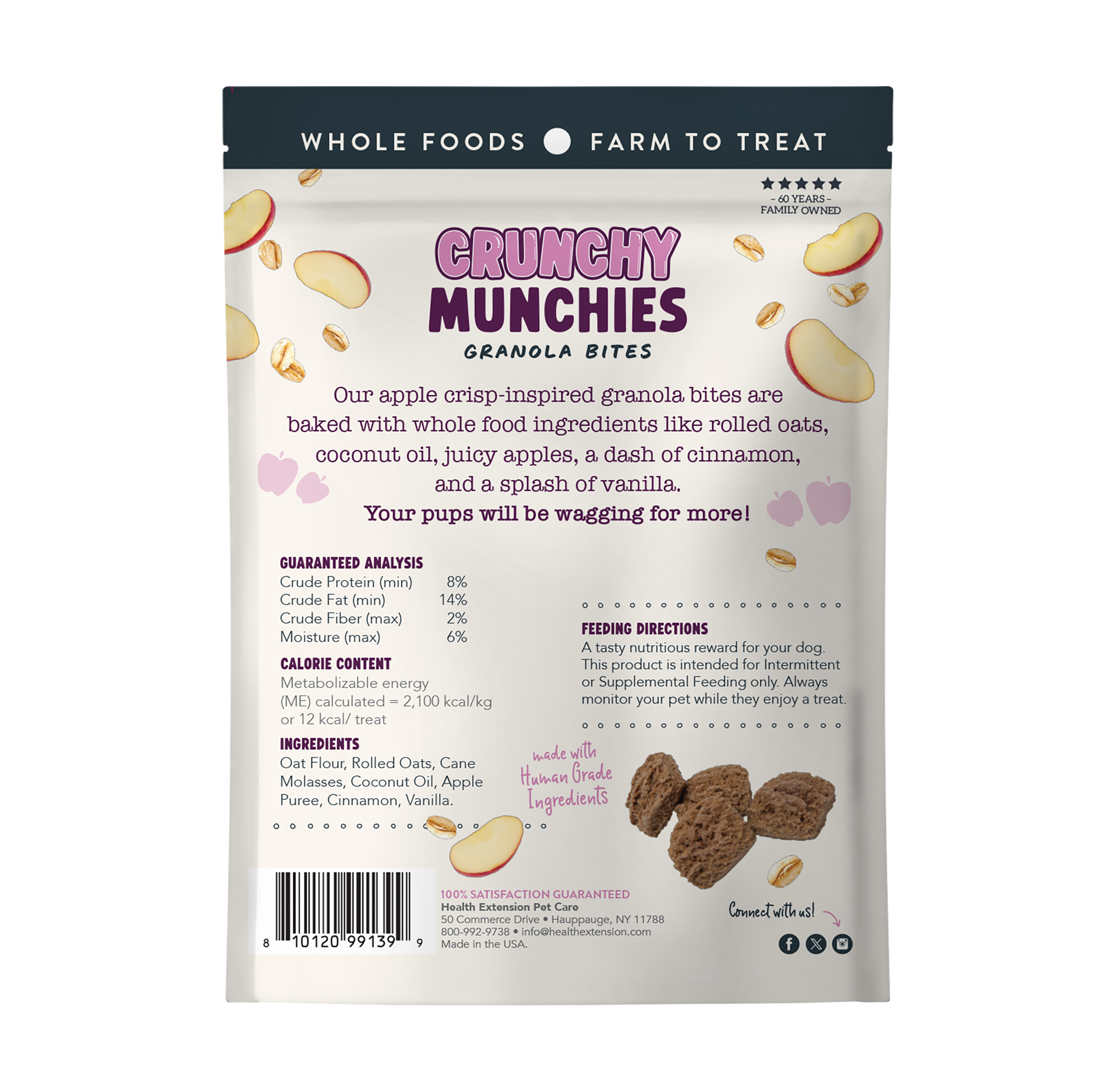 Crunchy Munchies Granola Bites-Appley Crisp