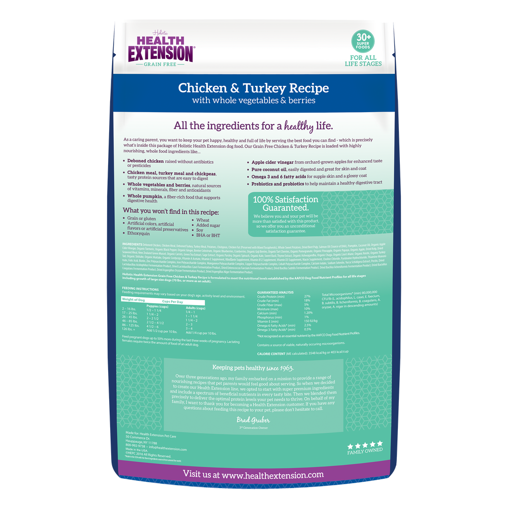 Grain Free Chicken & Turkey Recipe