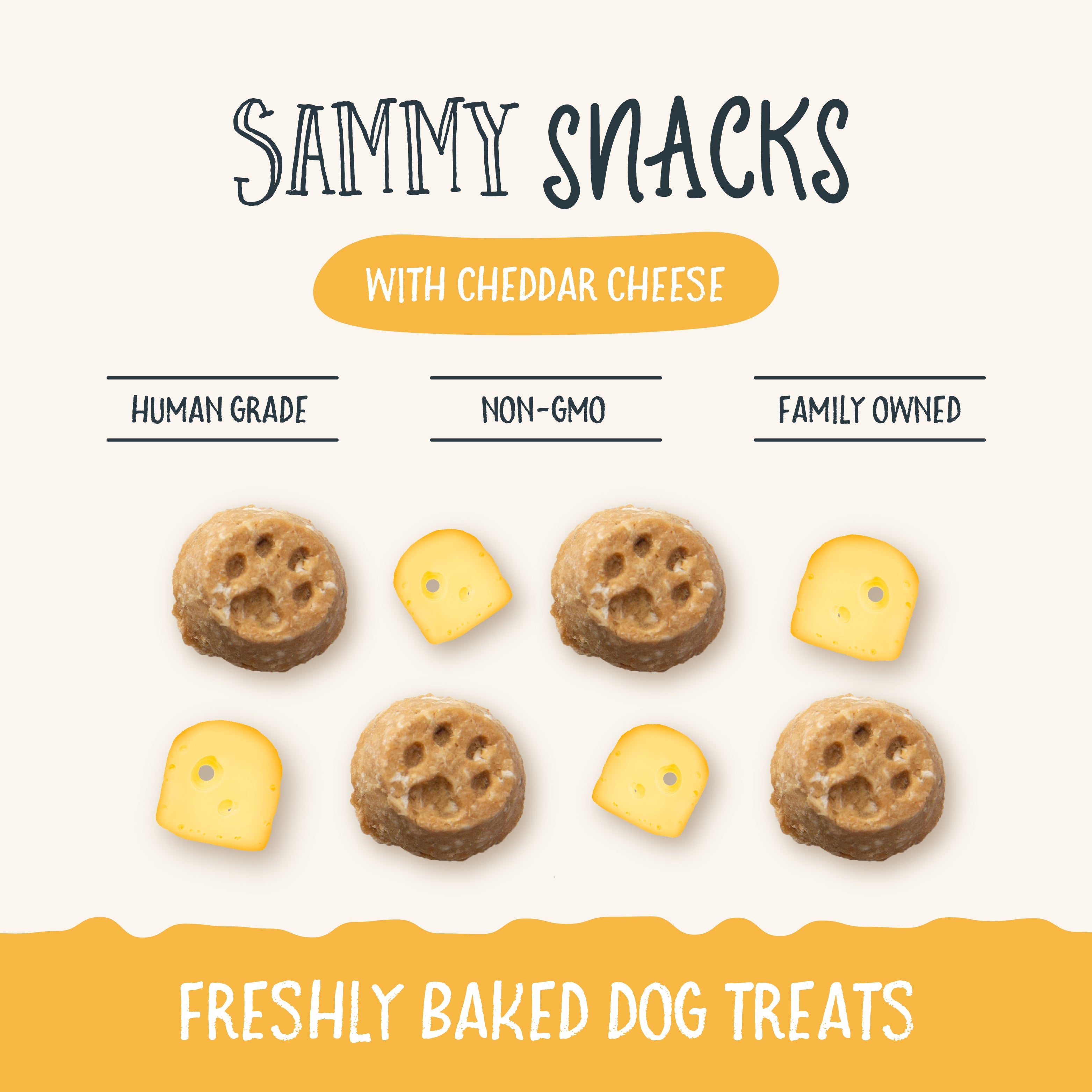 Sammy Snacks With Cheddar Cheese
