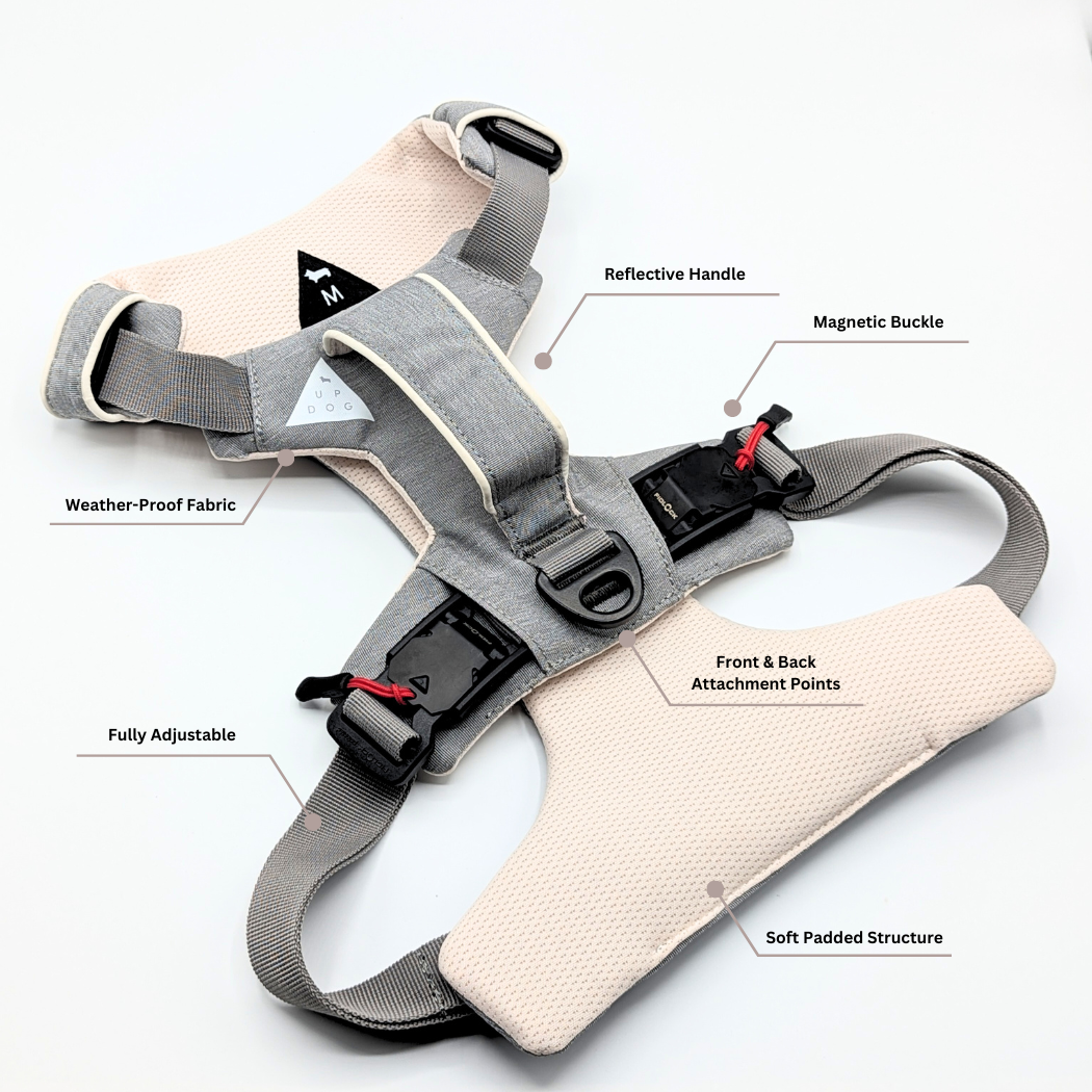 Magnetic Dog Harness with Handle - Easy On, No-Pull Design