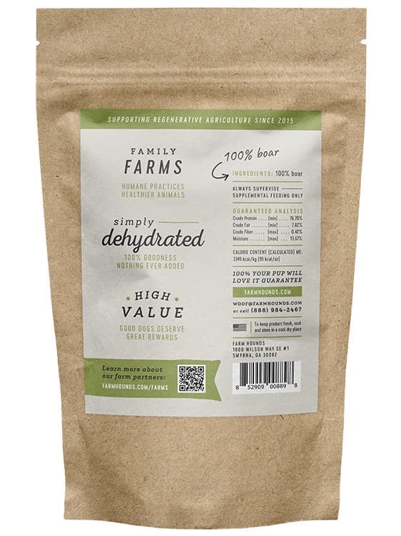 Farm Hounds Boar Strips Dog Treats (4.5oz)