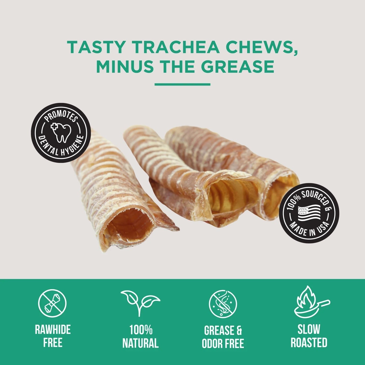 Natural Rapport The Only Beef Trachea Chews Dogs Need Dog Treats (3ct)
