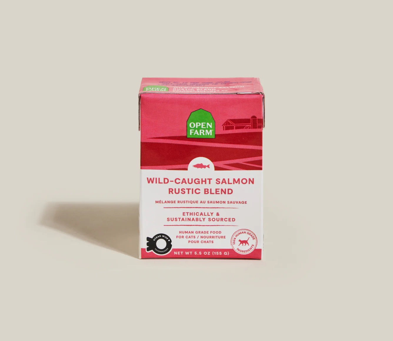 Open Farm Grain Free Wild-Caught Salmon Rustic Blend Wet Cat Food (5.5oz)