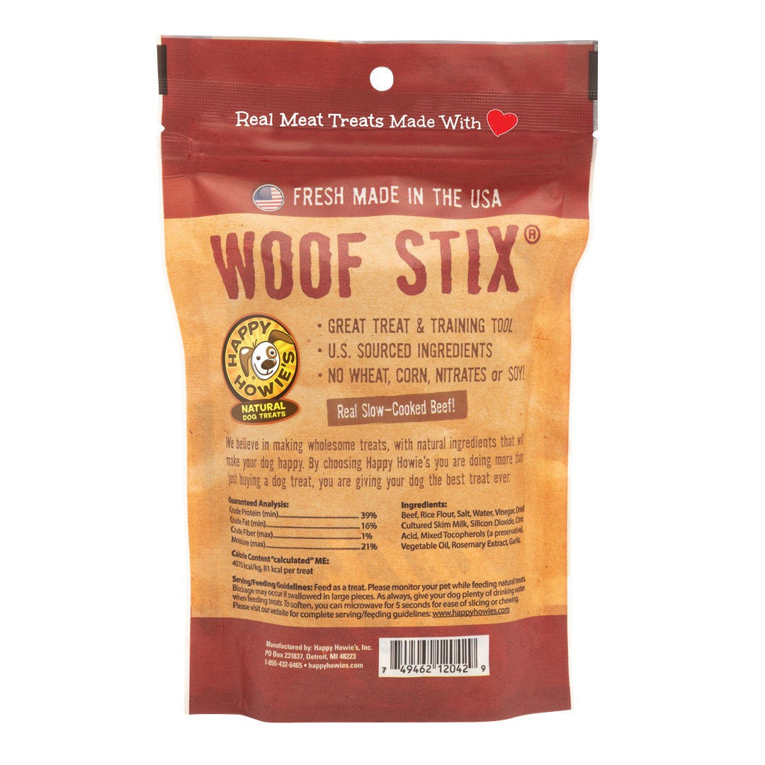 Happy Howie's Beef Woof Stix (6")