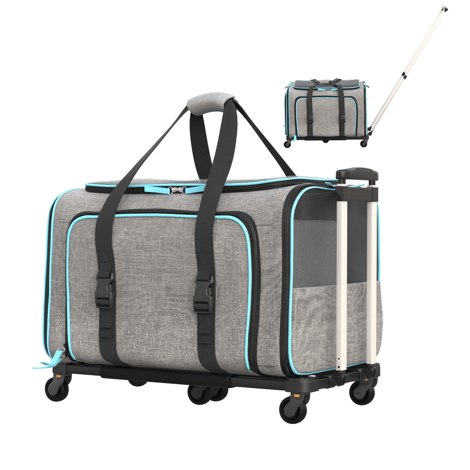 Rolling Rover Airline Compliant Expandable Wheeled Pet Carrier