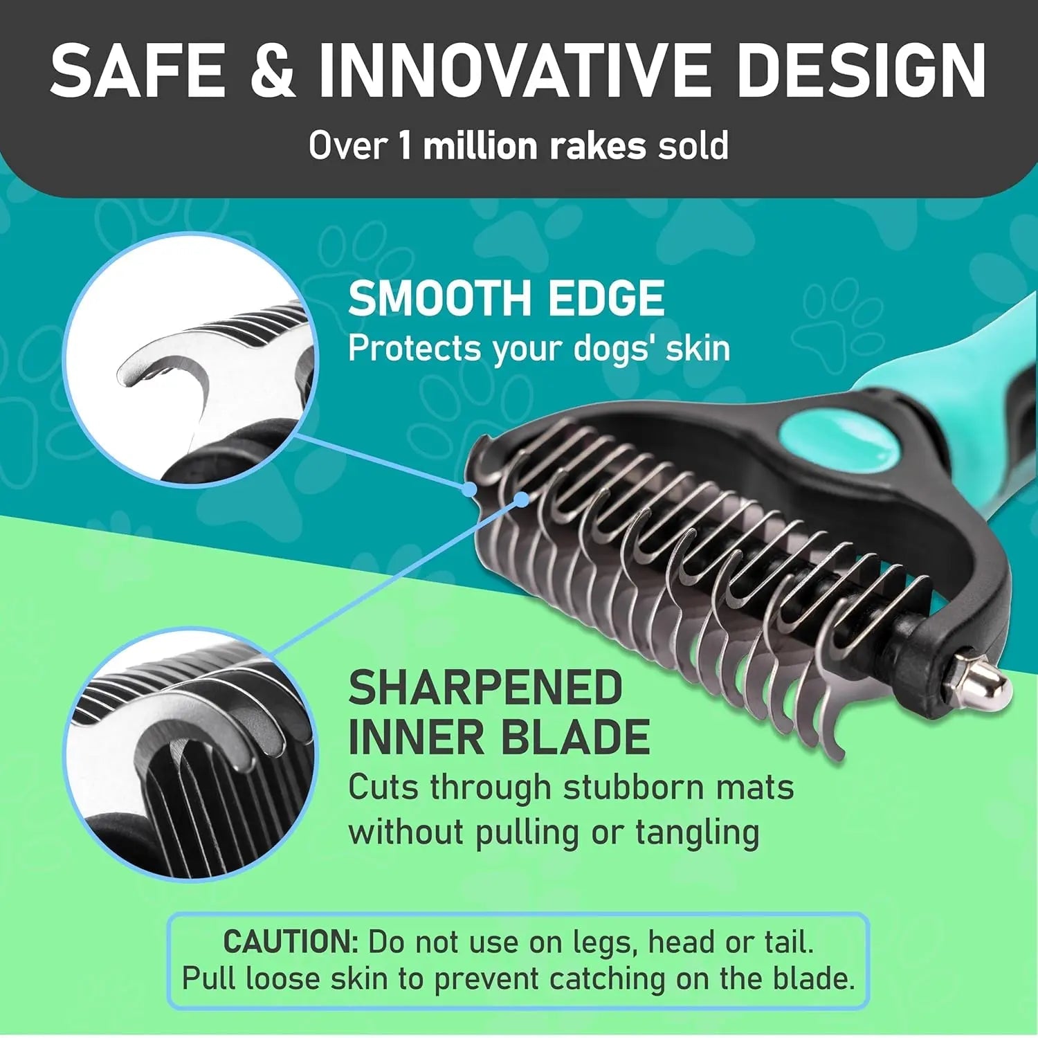 Maxpower Dual-Sided Pet Grooming Rake for Dogs & Cats – Dematting Tool