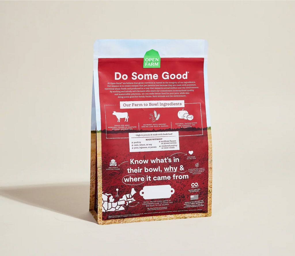 Open Farm Grass-Fed Beef & Ancient Grains Dry Dog Food