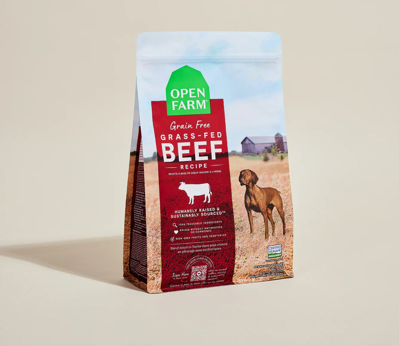 Open Farm Grain Free Grass-Fed Beef Dry Dog Food