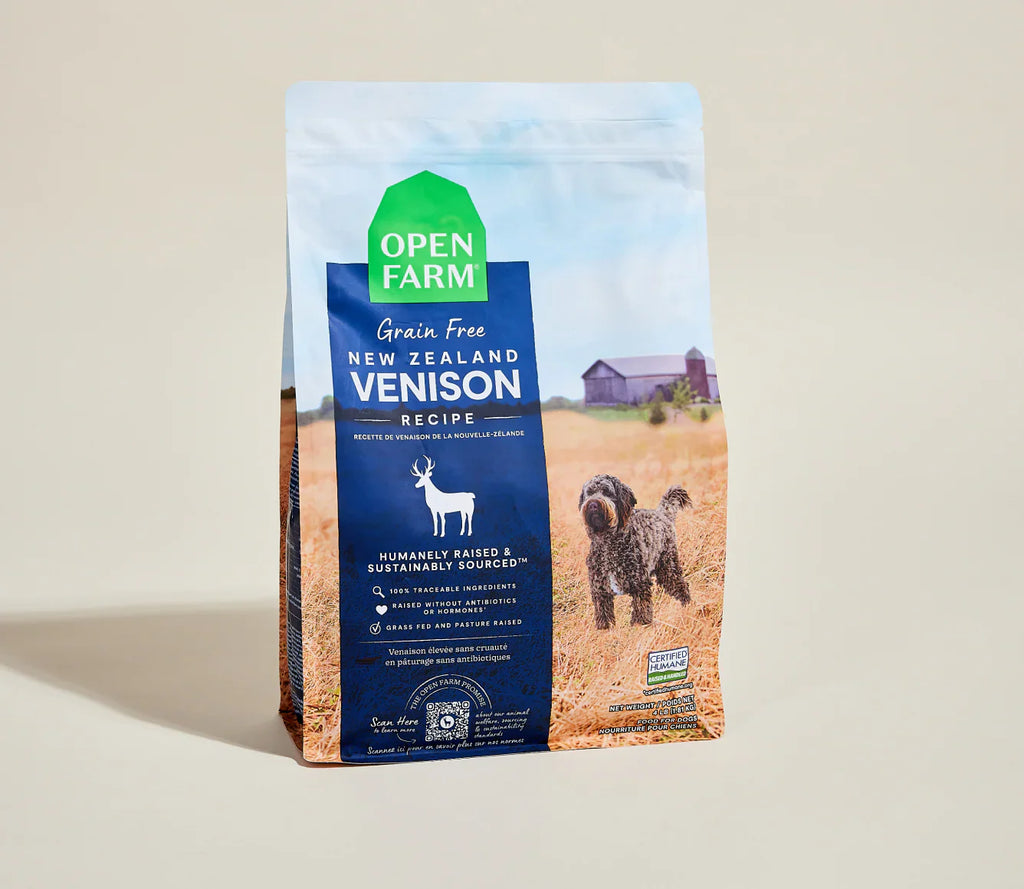 Open Farm Grain Free New Zealand Venison Dry Dog Food (4lb)