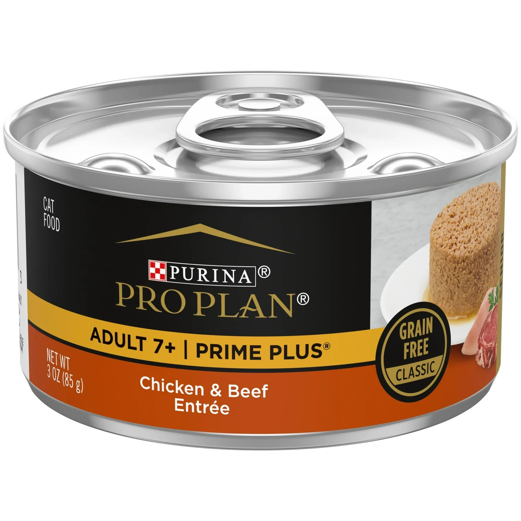 Pro Plan PRIME PLUS Senior Adult 7+ Chicken & Beef Entrée Classic Wet Cat Food (3oz)