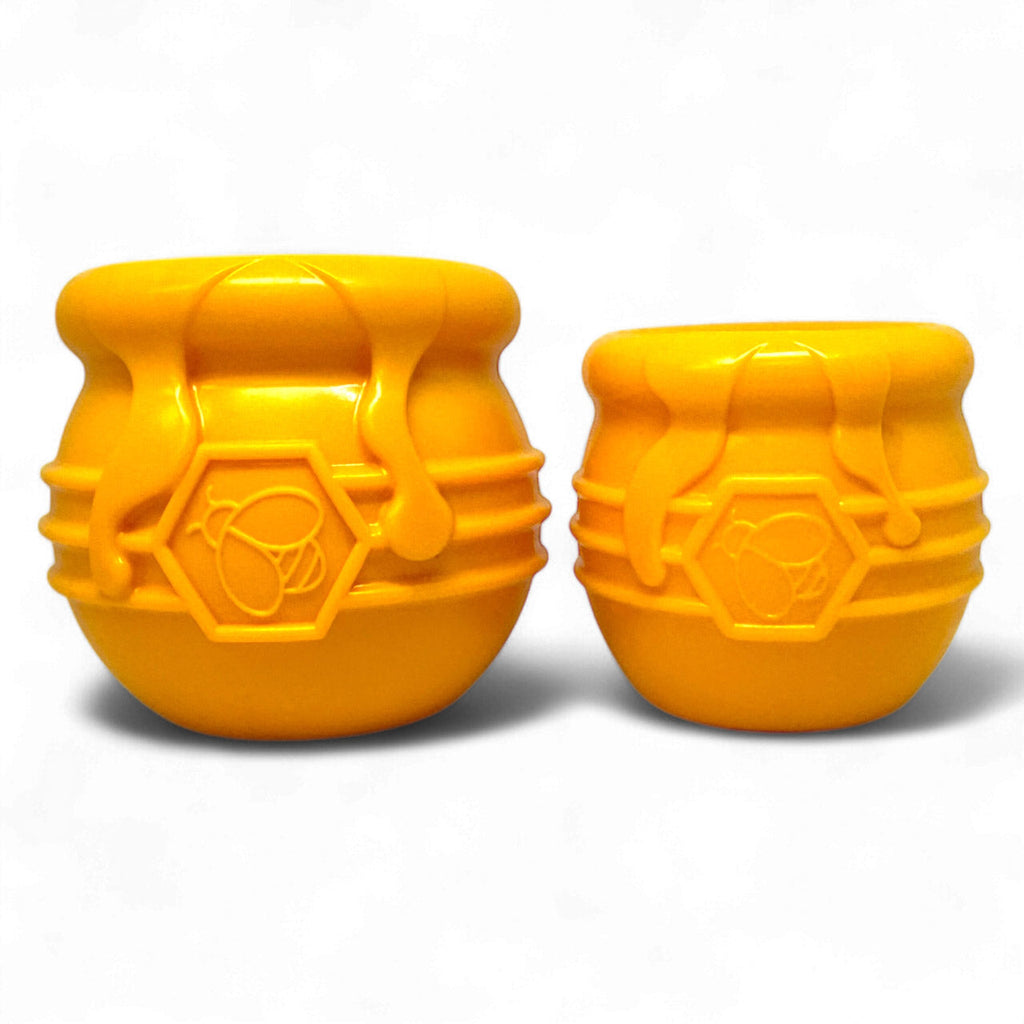 Honey Pot Dog eCup Treat Dispenser | Durable PUP-X Rubber Enrichment Toy | USA Made