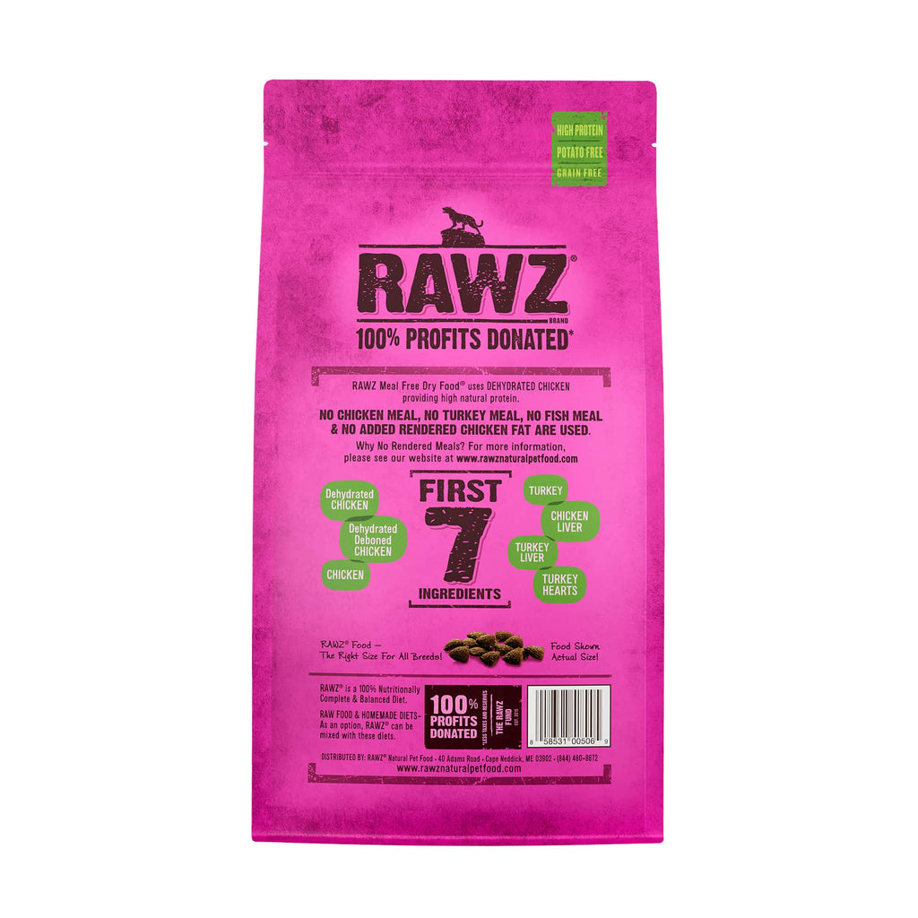 Rawz Dehydrated Chicken, Turkey & Chicken Cat Food Recipe Dry Cat Food