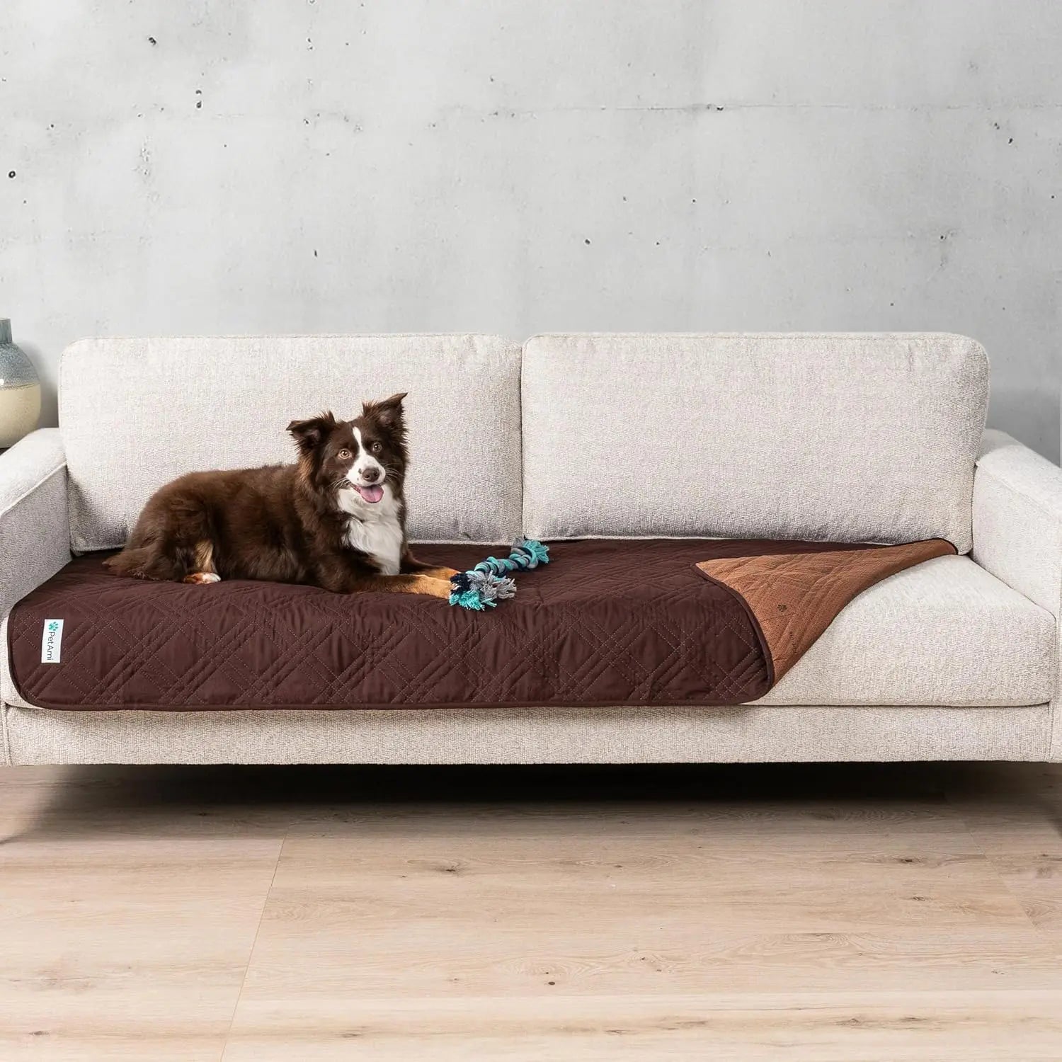 Waterproof Pet Couch Cover Reversible Furniture Protector for Dogs & Cats