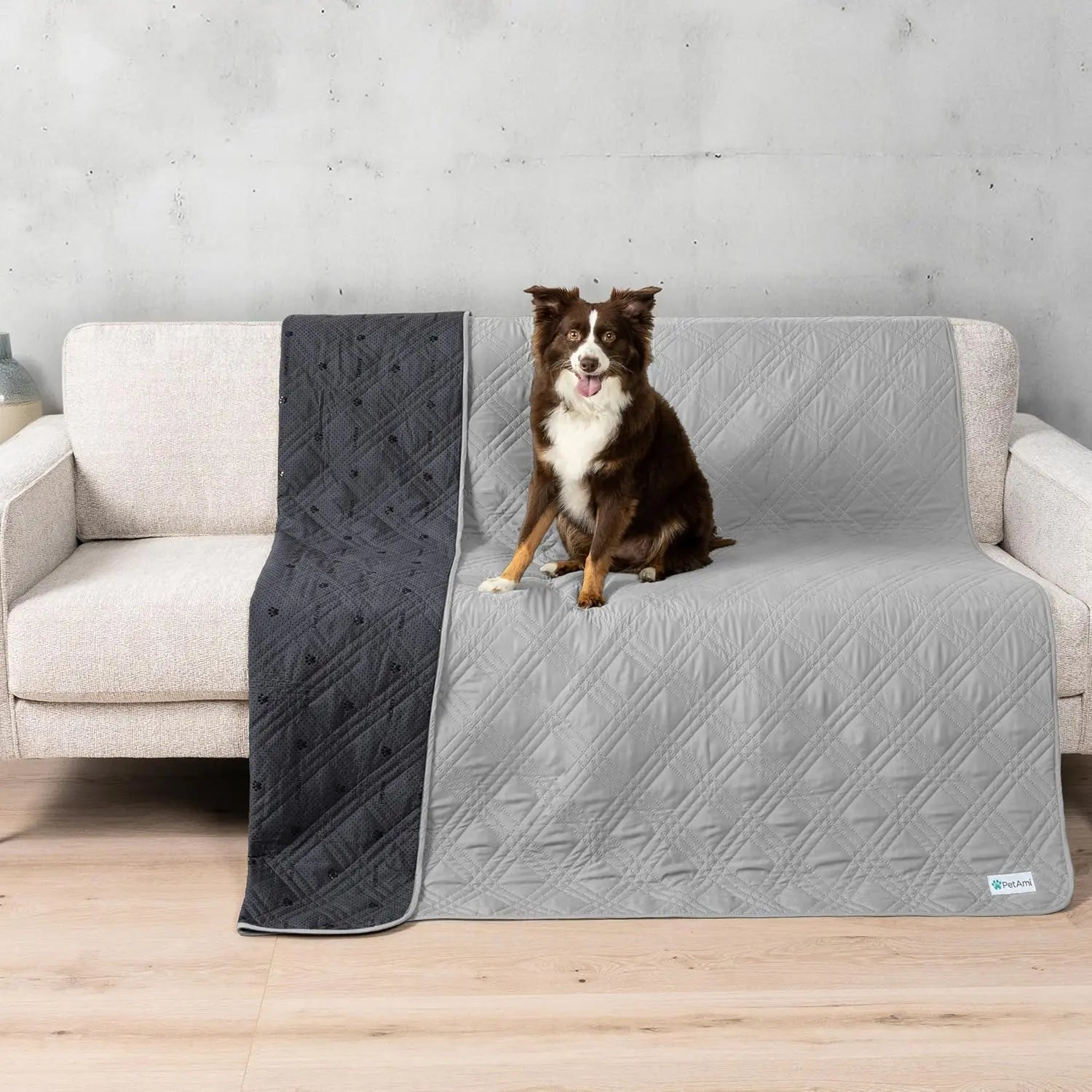 Waterproof Pet Couch Cover Reversible Furniture Protector for Dogs & Cats