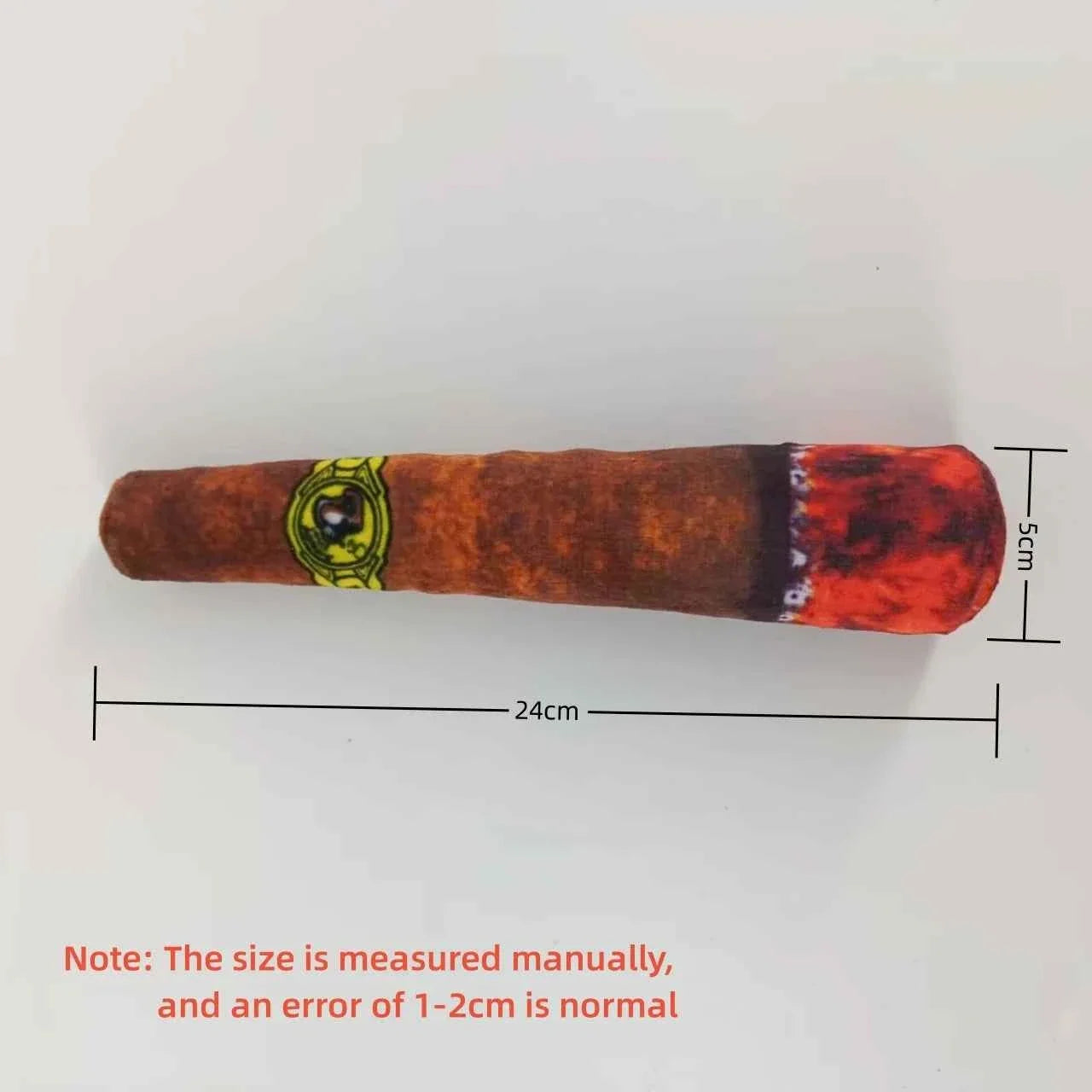 Plush Cigar Dog Toy