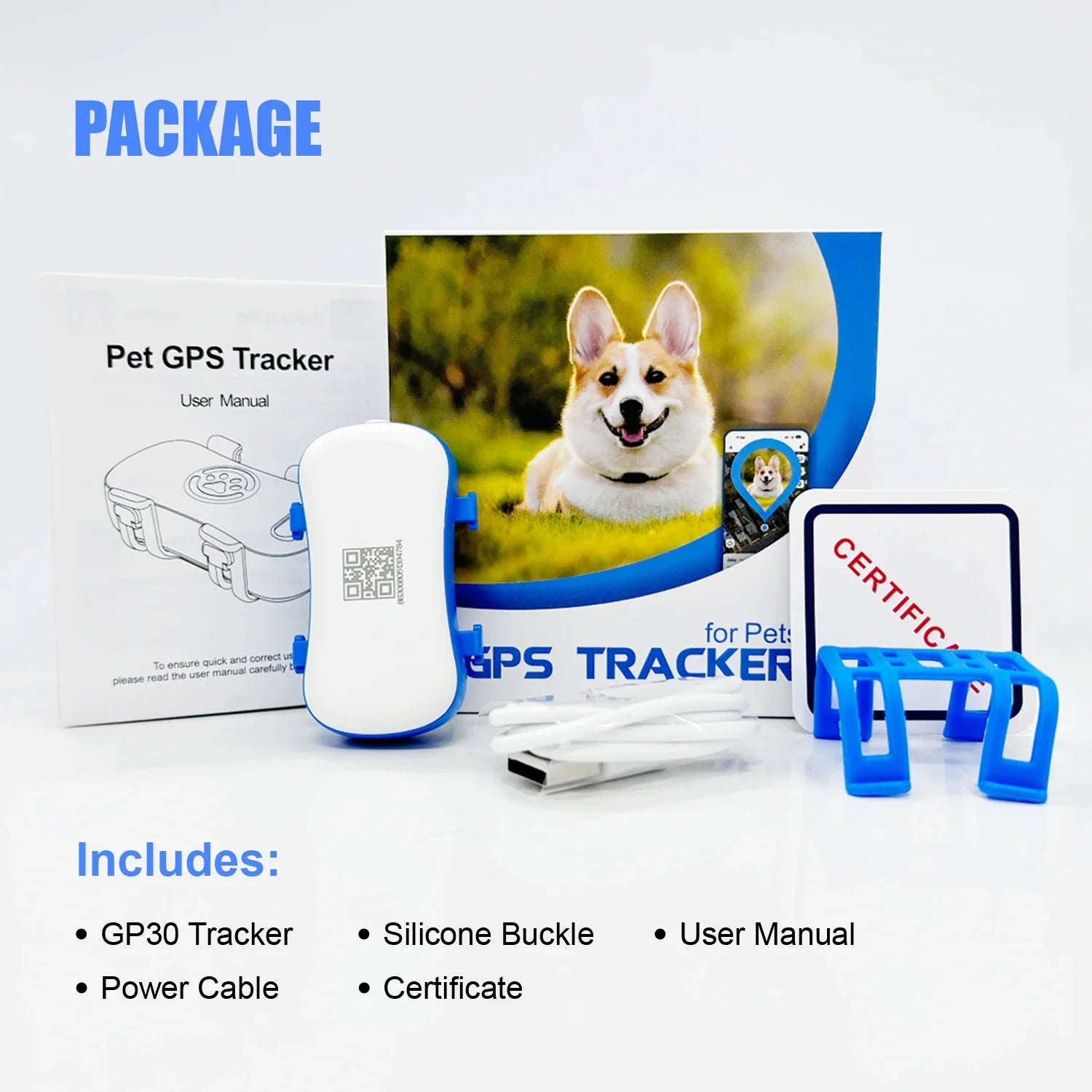 WANWAYTECH GPS Pet Tracker For Dogs And Cats Real Time Tracking