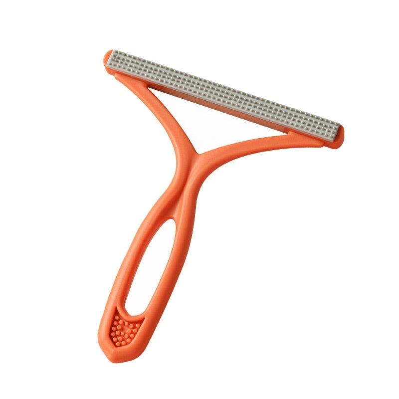 Silicone Double Sided Pet Hair Remover Lint Remover Clean Tool Shaver Sweater Cleaner Fabric Shaver Scraper for Clothes Carpet Double Carpet Wooden Manual Roller Professional Reusable Lint Cleaner for Pet Hair