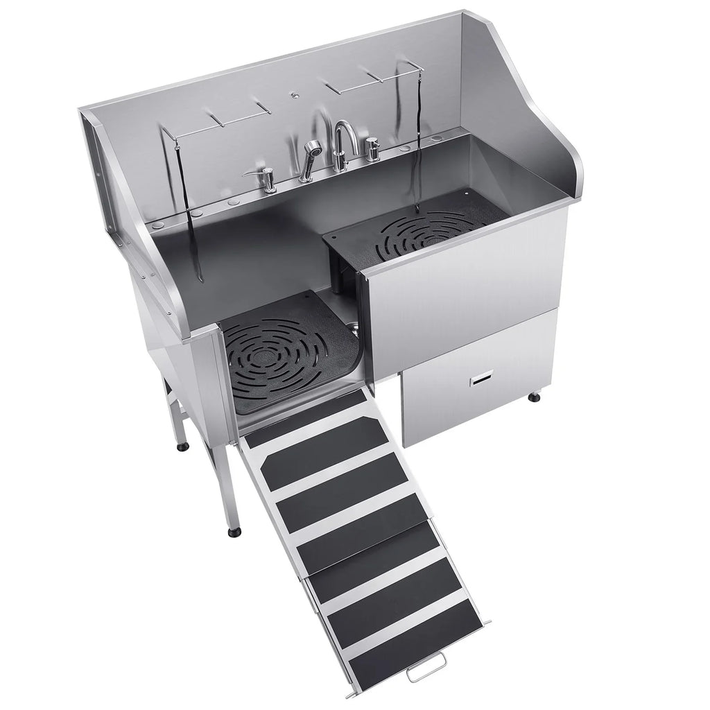 SucceBuy Stainless Steel Pet Grooming Station For All Pets