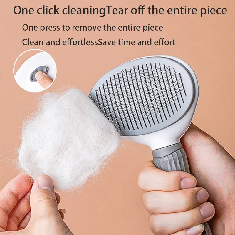 Pet Dog Hair Brush & Cat Comb | Deshedding Grooming Brush for Dogs & Cats