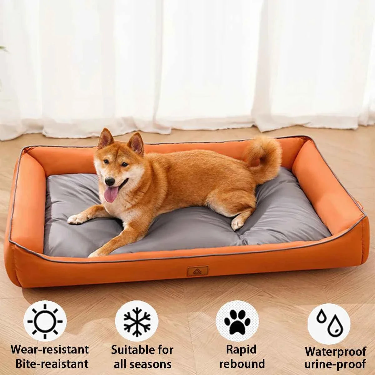 Large Waterproof Dog Bed – Cooling Pet Mat for All Season Use