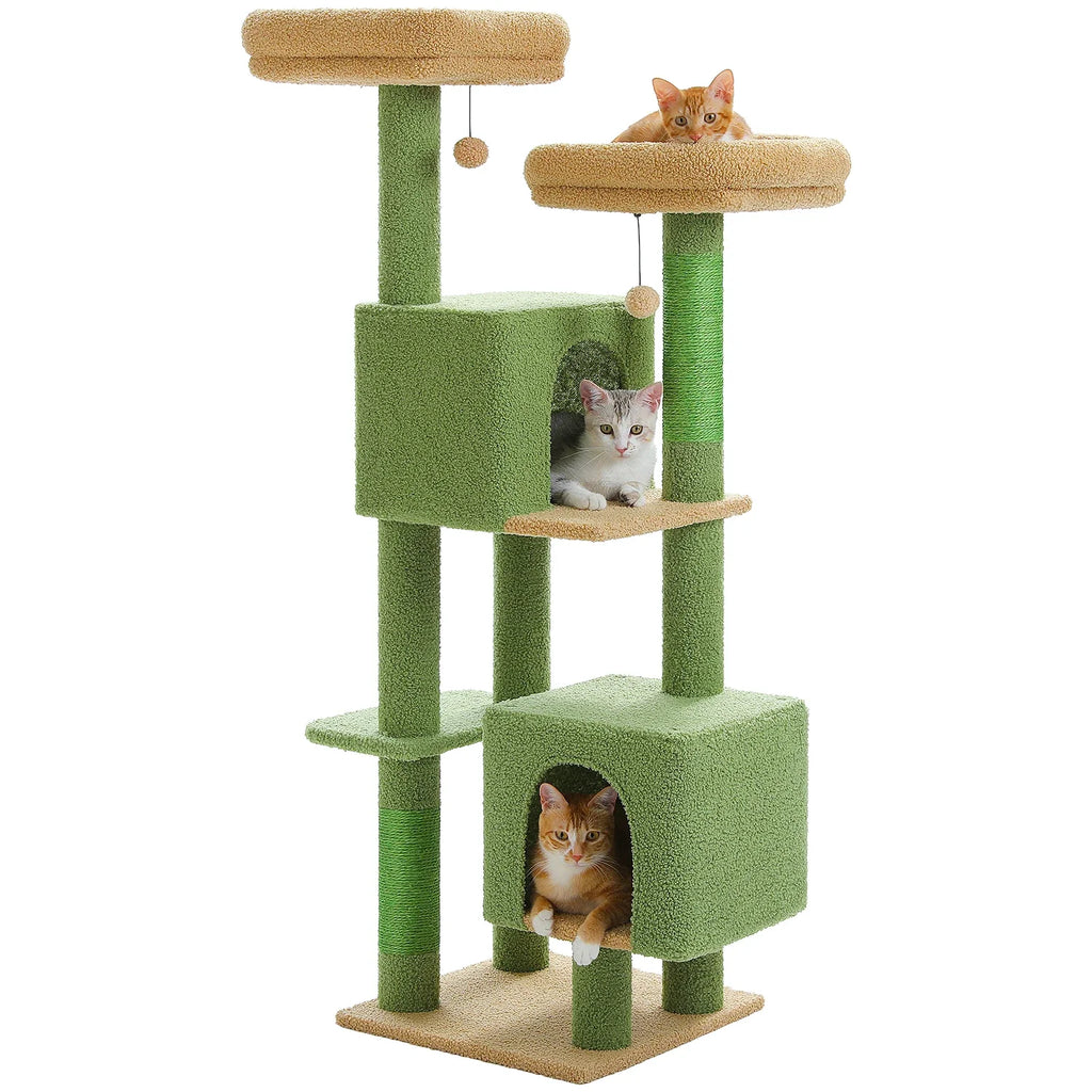 PAWZ Road Cactus Cat Tree for Indoor Cats With Scratching Posts
