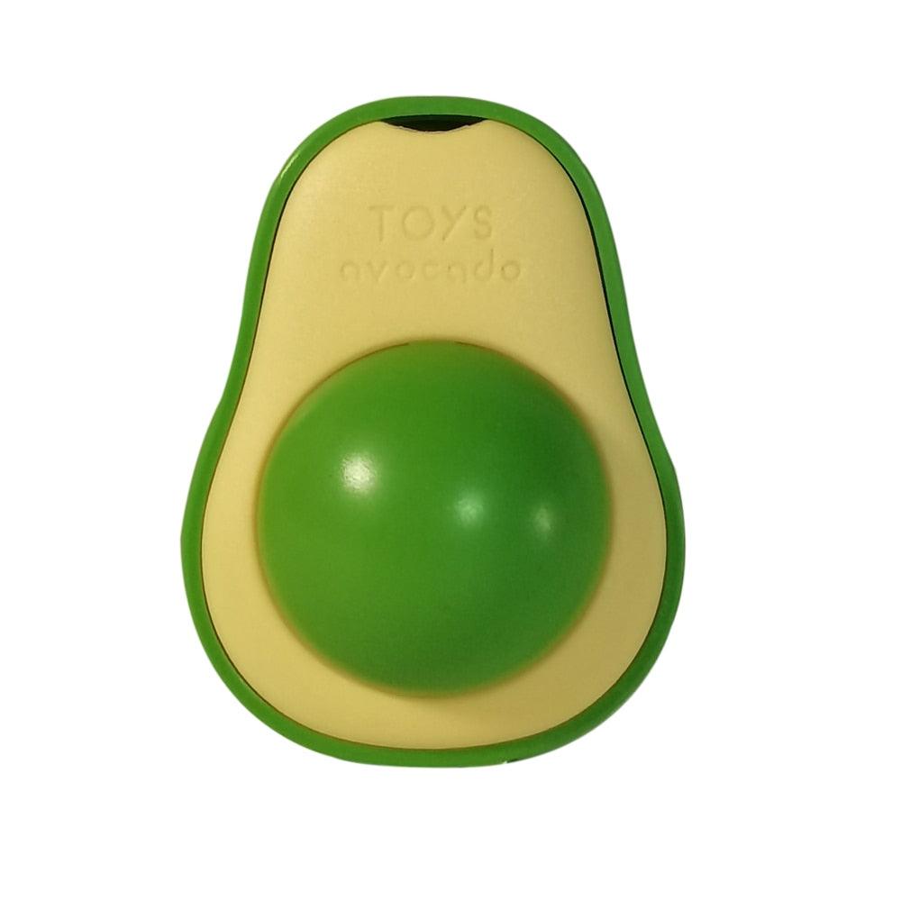 Avocado Wall Ball Cat Toys Edible Licking Balls Snack Healthy Rotatable Treats Toys Kitten Supplies Teeth Cleaning Totaling Catnip Wall Ball Toys