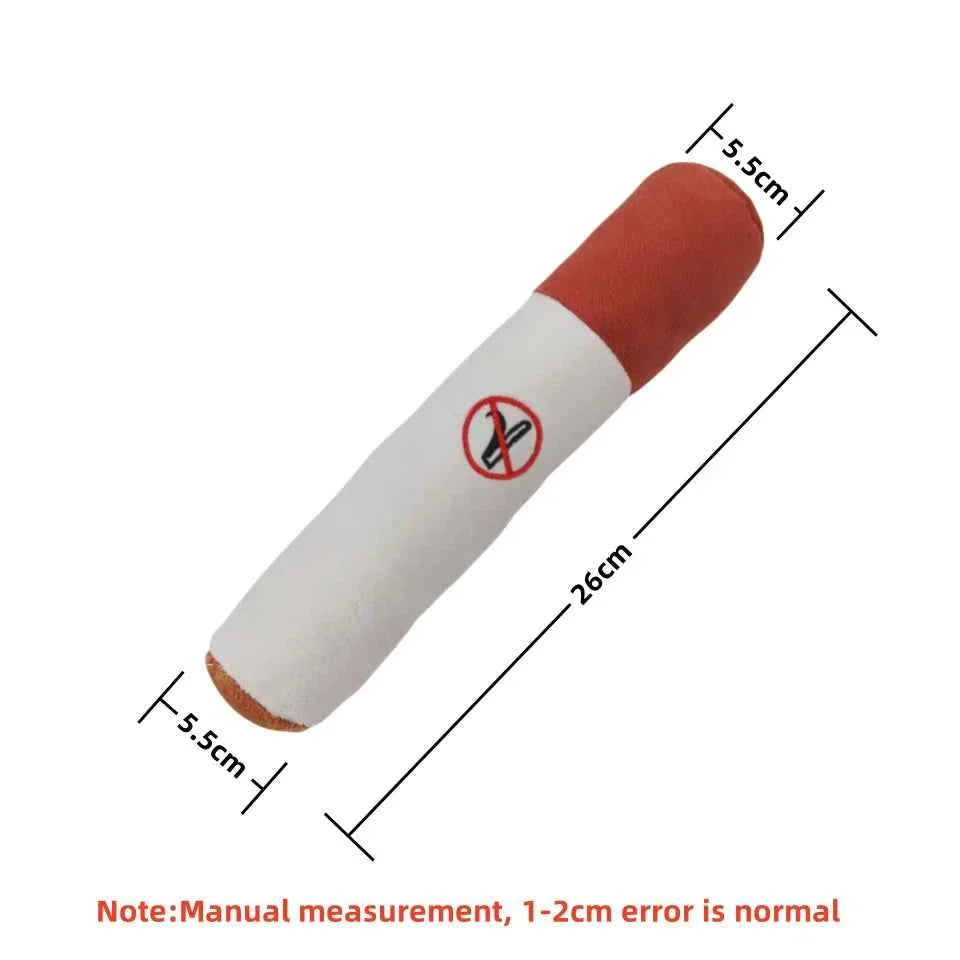 Plush Cigar Dog Toy