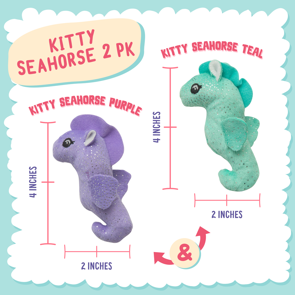 Kitty Seahorse 2pk with Catnip