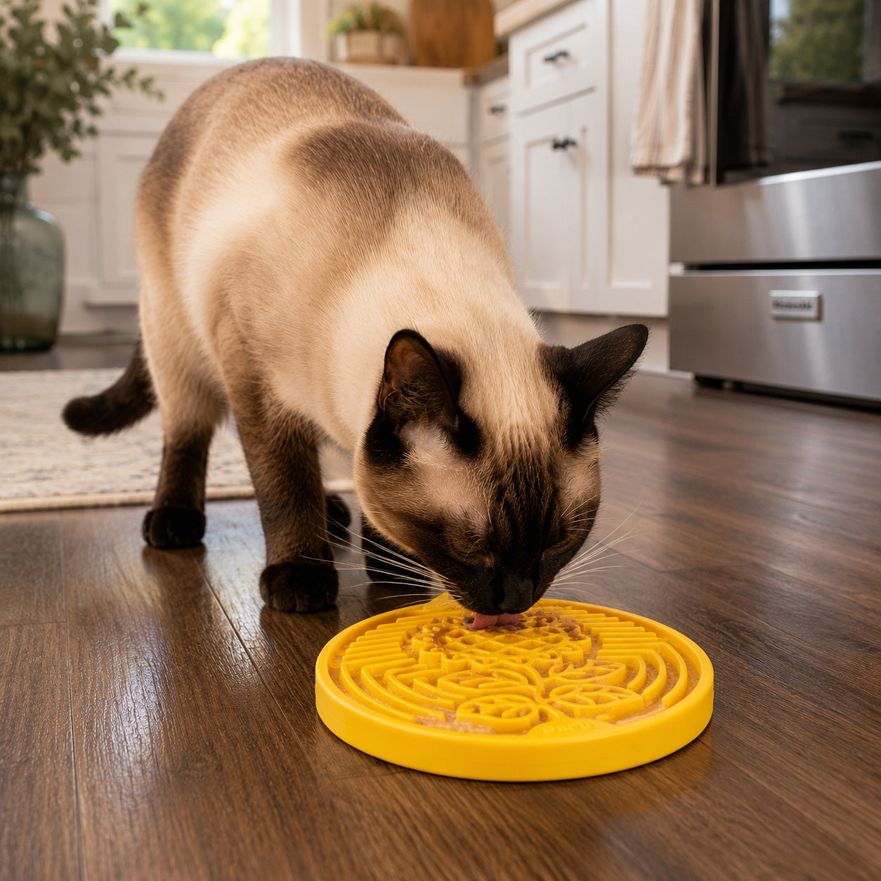 Earth eCoin Nylon Lick Mat for Dogs | USA Made Enrichment Toy | SodaPup